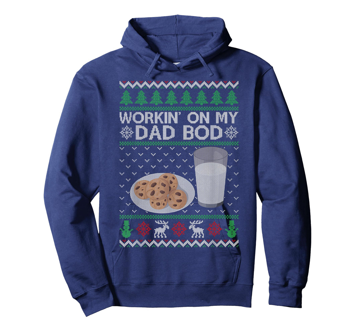 Workin' On My Dad BOD Ugly Christmas Sweater New Mom Dad T-Shirt