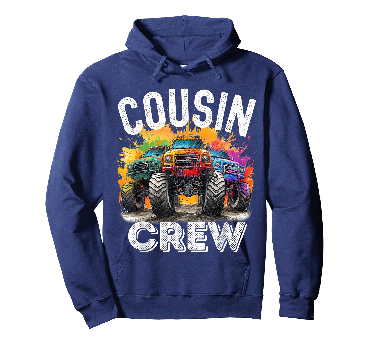 Cousin Crew Monster Truck Squad Boy Matching Family T-Shirt