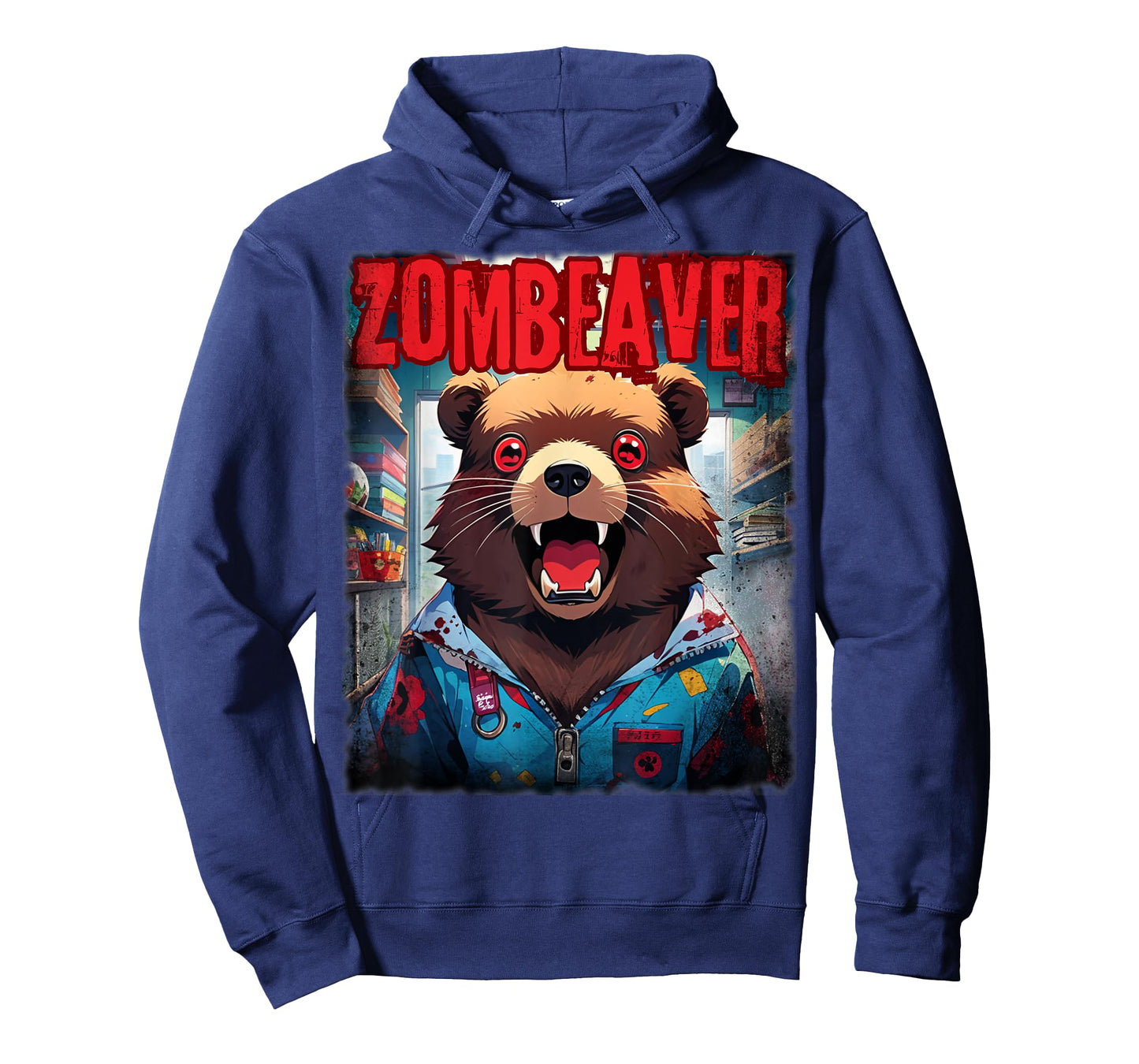 Cute Zombie Beaver Zombeaver Scary Animal For Halloween T-Shirt