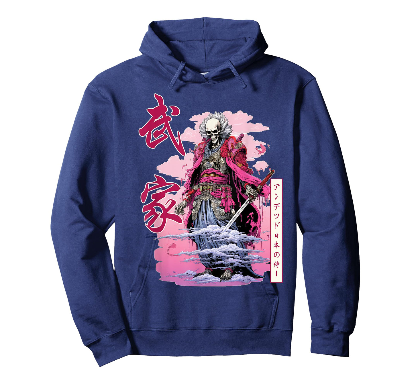 Skeleton Samurai Japanese Streetwear Harajuku Japan Hiphop T-Shirt