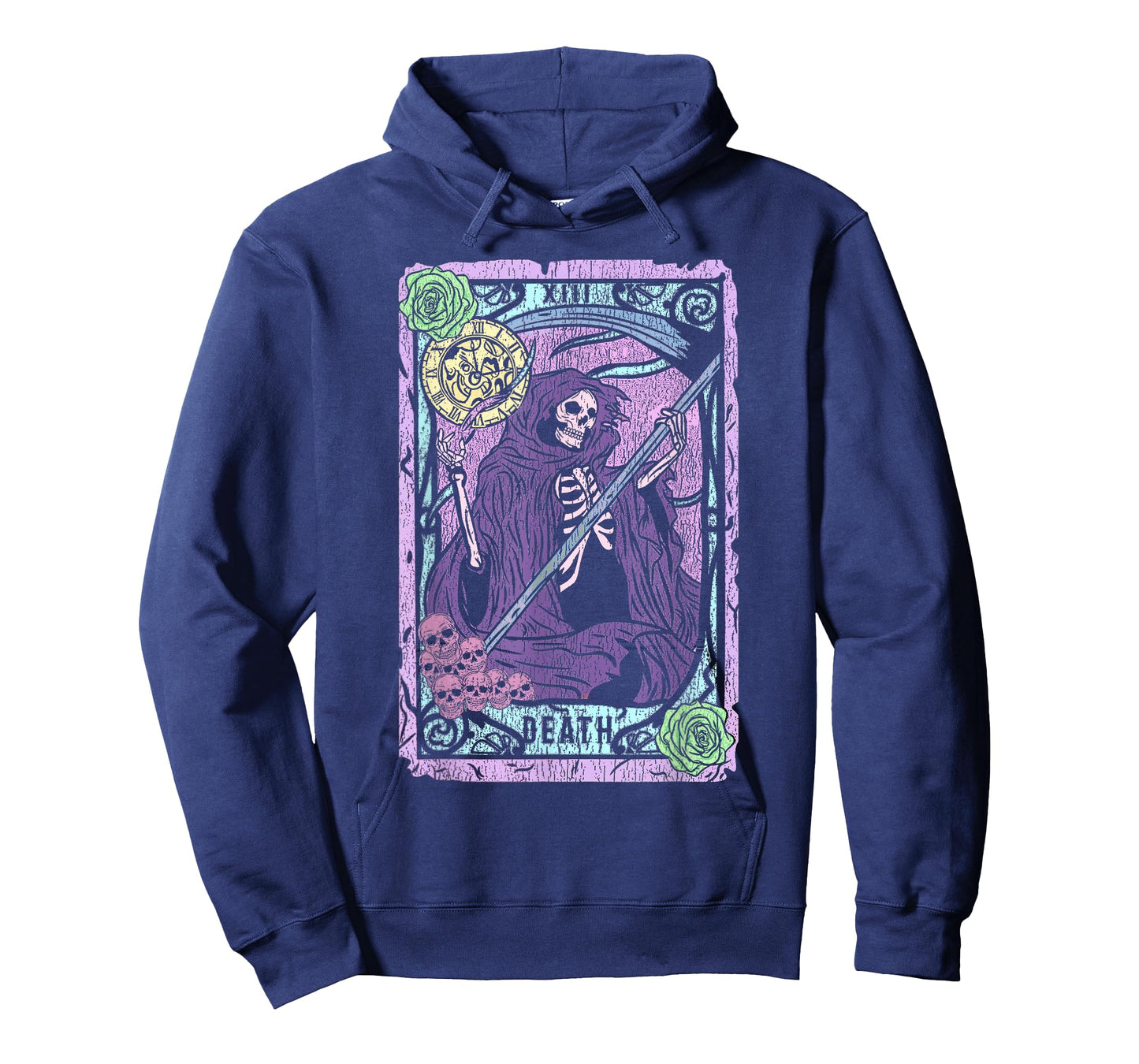 Death Tarot Card Witchcraft Occult Pastel Goth Reaper T-Shirt Small