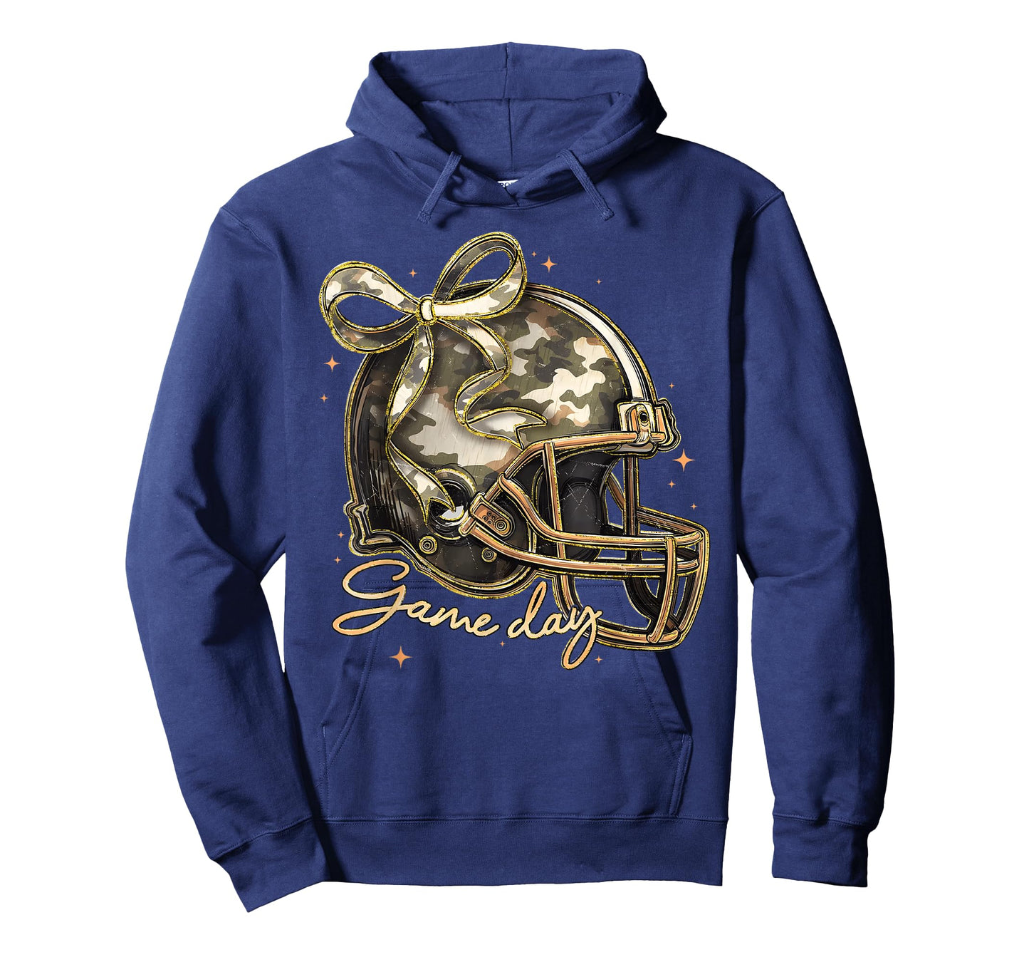 Camo Football Helmet Camouflage Game Day Touchdown Season T-Shirt