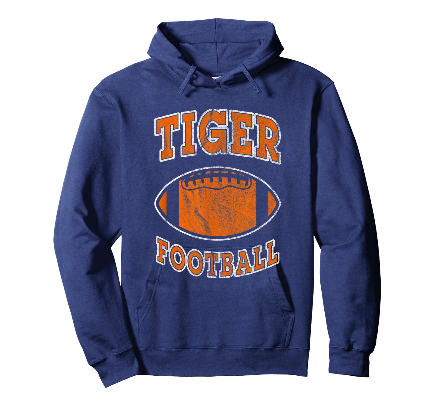 Tiger Football Vintage Distressed T-Shirt