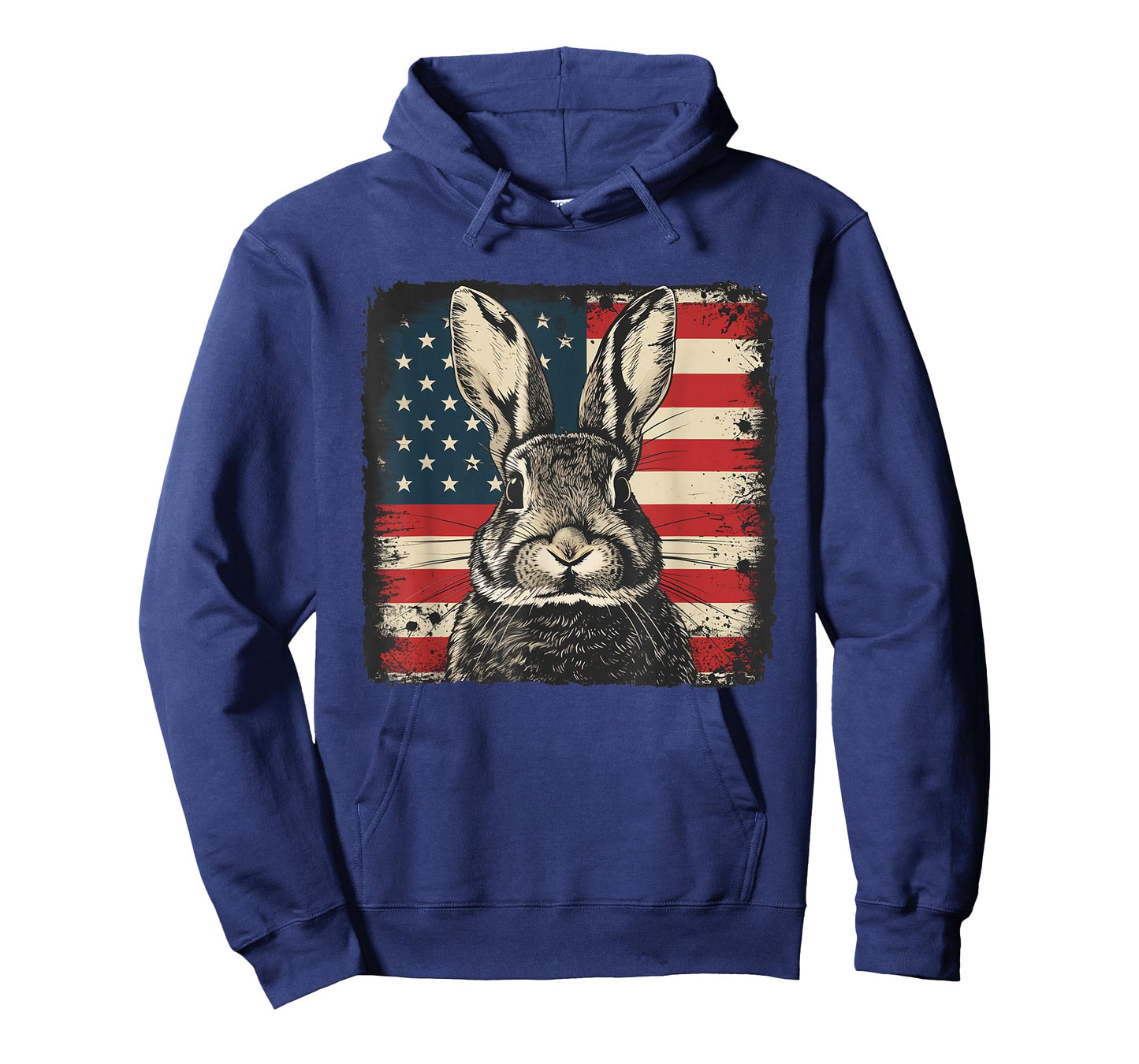 Patriotic Red White Blue Cute Bunny Tee Independence Day T-Shirt