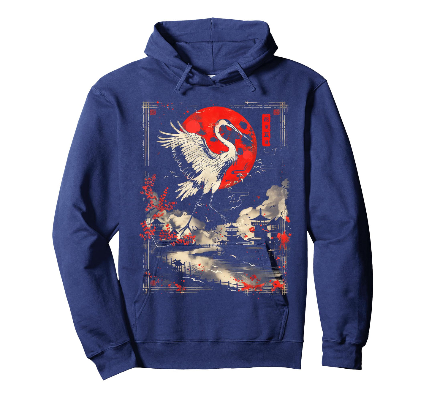 Anime Japanese Goth Cyberpunk City Cranes Japan Art Nature T-Shirt