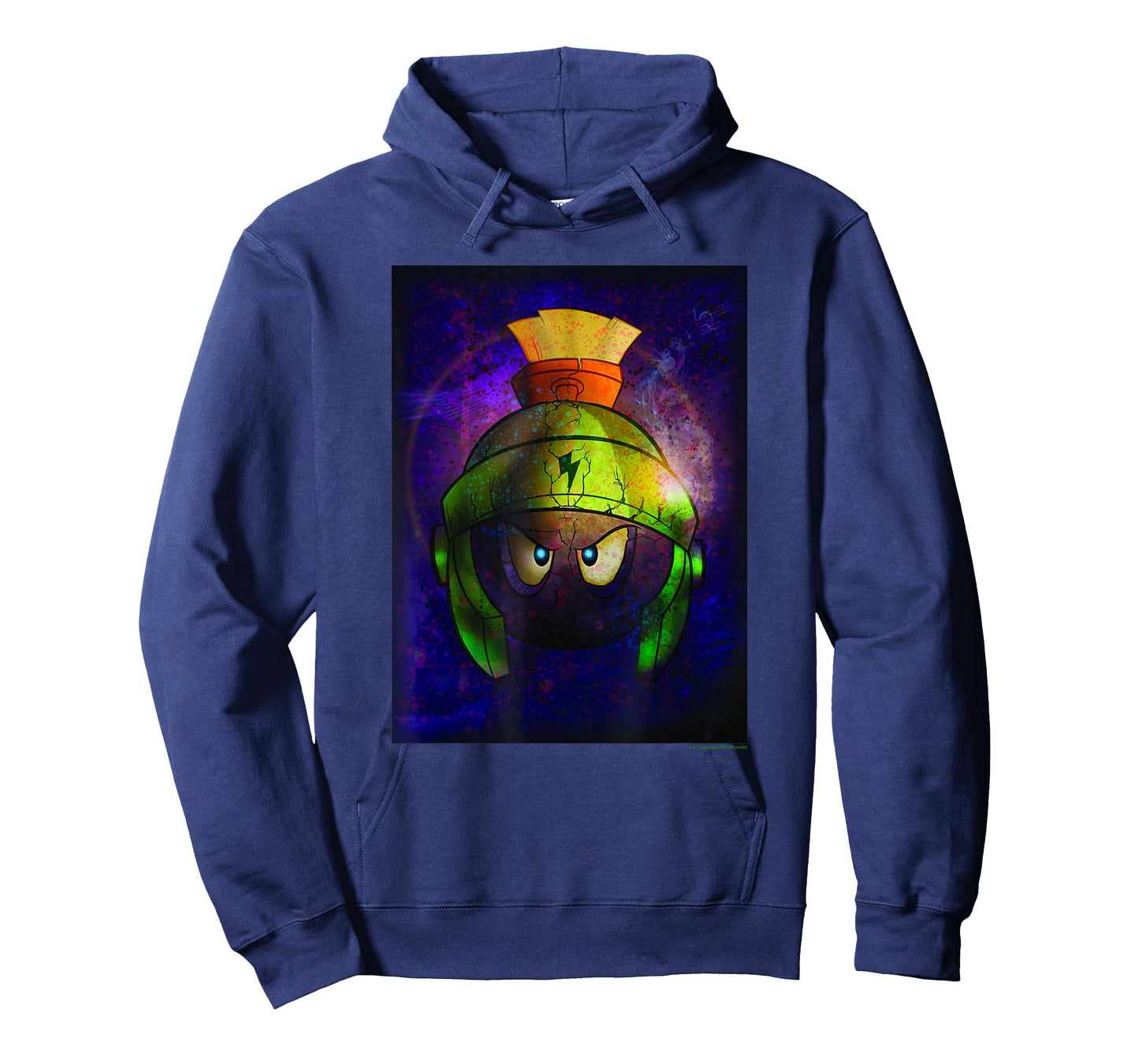 WB100 Looney Tunes Marvin The Martian Angry Space Portrait T-Shirt