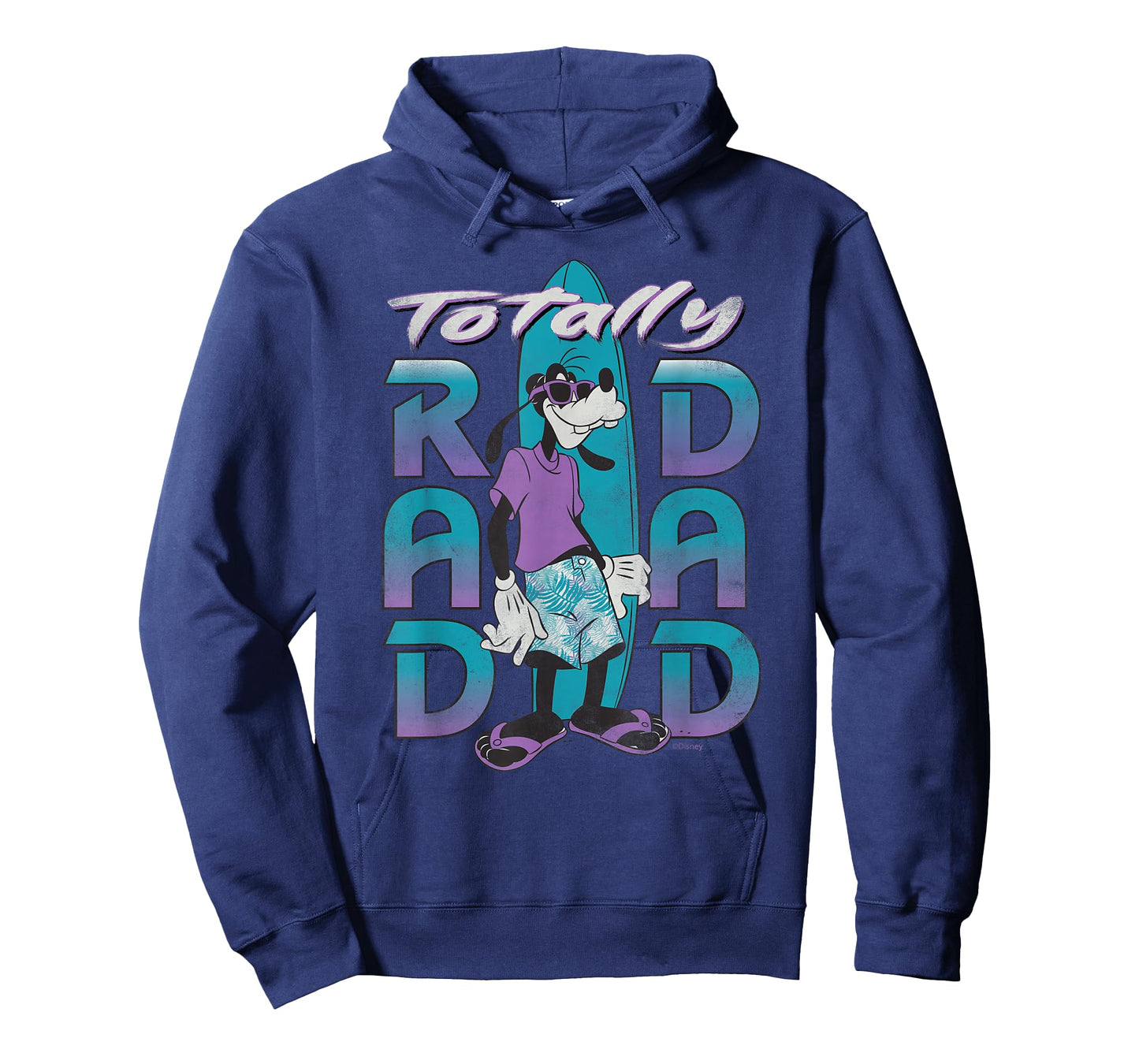 Disney Goofy Totally Rad Dad Father’s Day Surfing Distressed T-Shirt