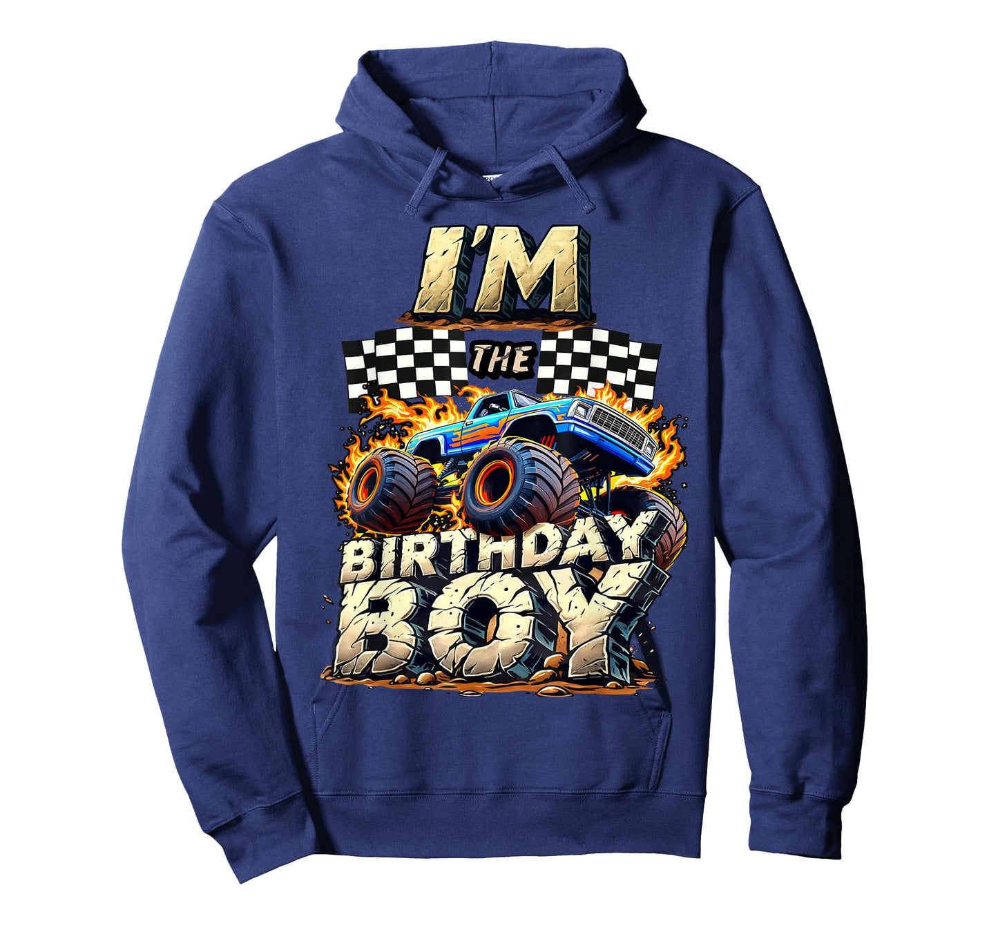I'm The Birthday Boy Monter Truck Family Matching Party T-Shirt