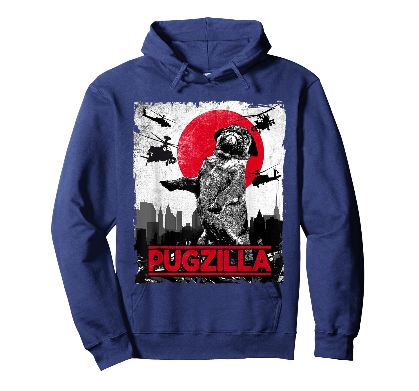 Funny Pugzilla Pug Dog T-Shirt