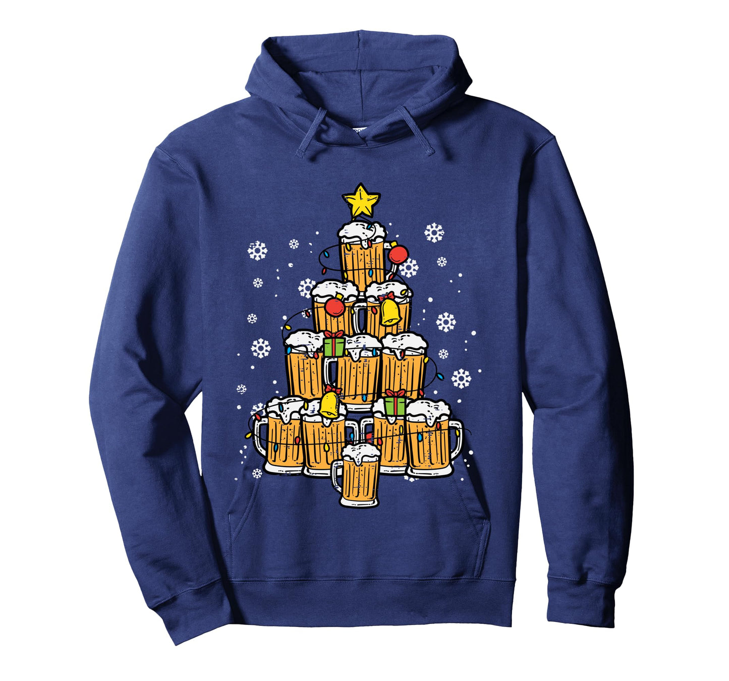 Beer Christmas Tree Xmas Pajamas PJs Brew Dad Men Long Sleeve T-Shirt