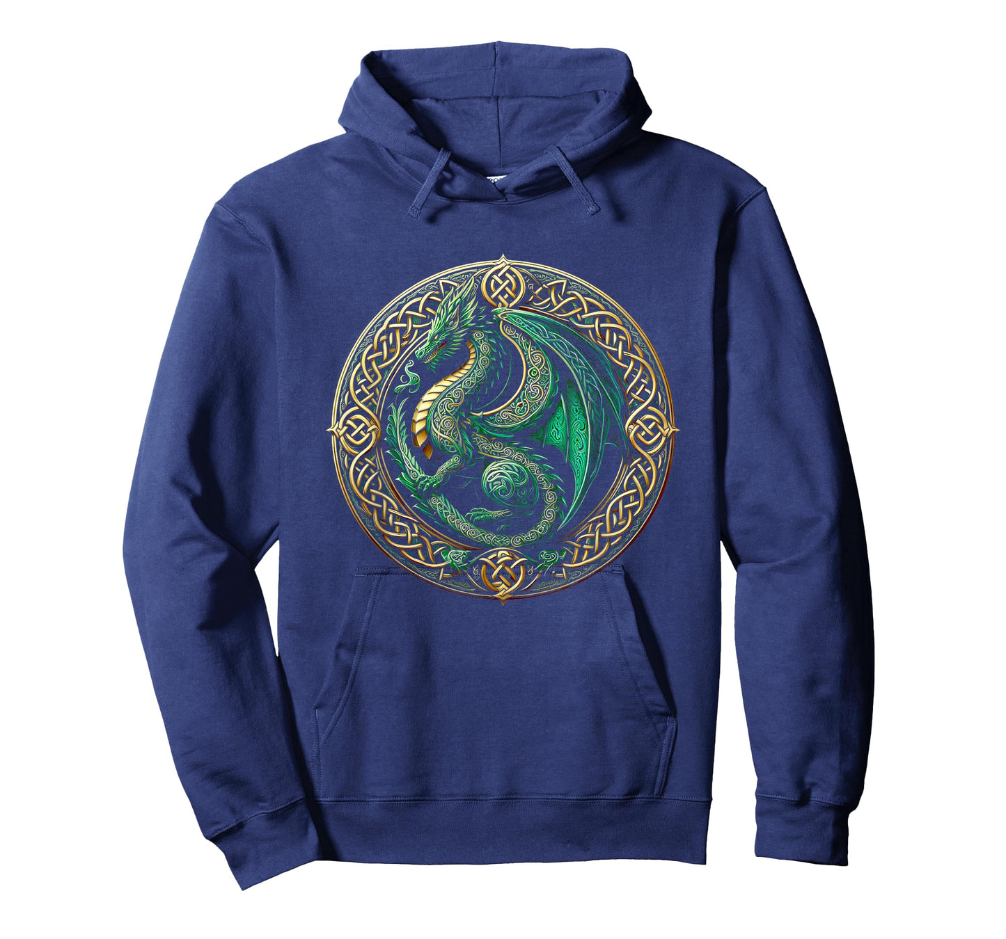 Tribal Irish Green Celtic Knot Fantasy Celtic Dragon Cottage T-Shirt