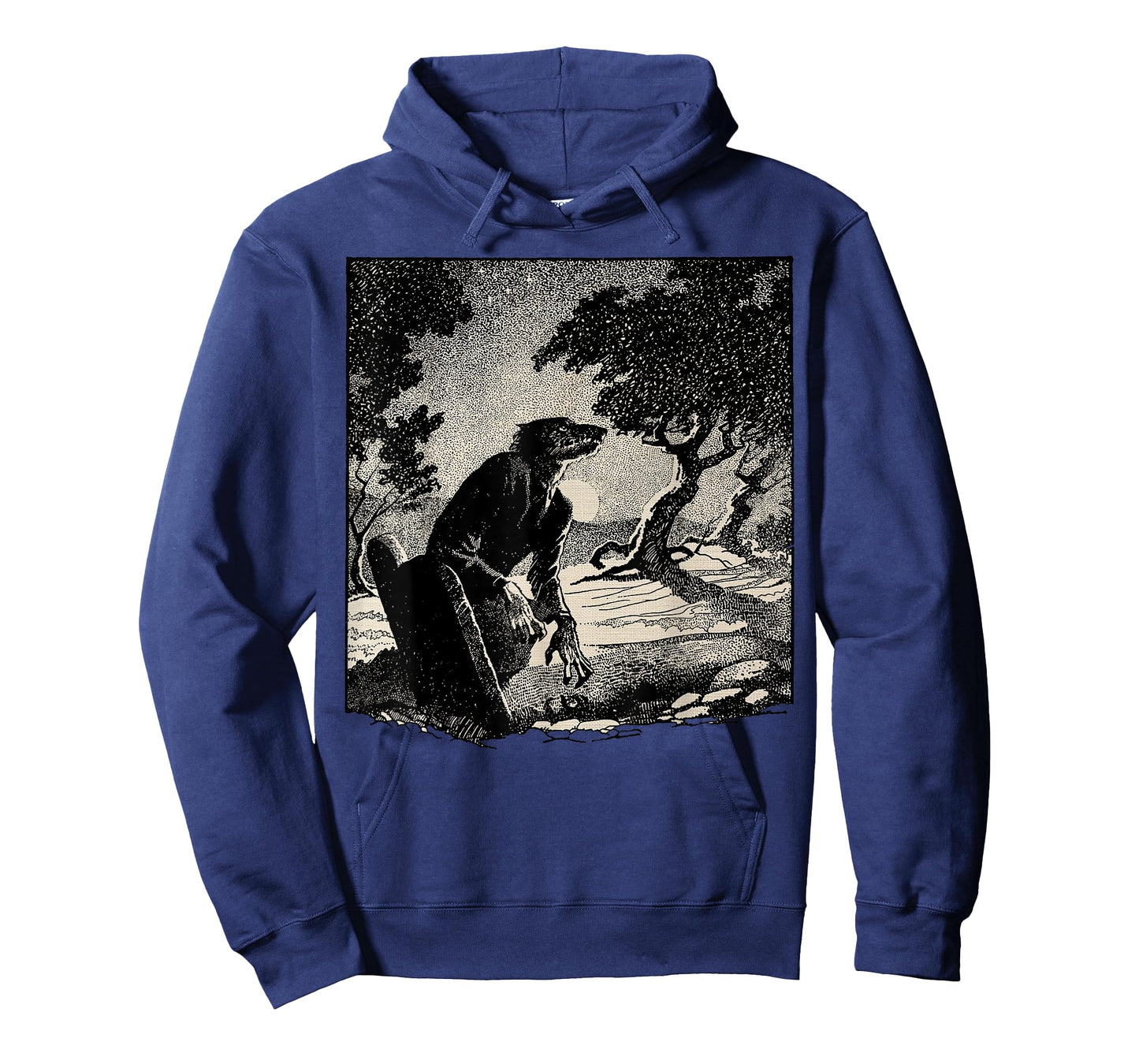 Cemetery Halloween Monster Vintage Horror Movie Werewolf T-Shirt