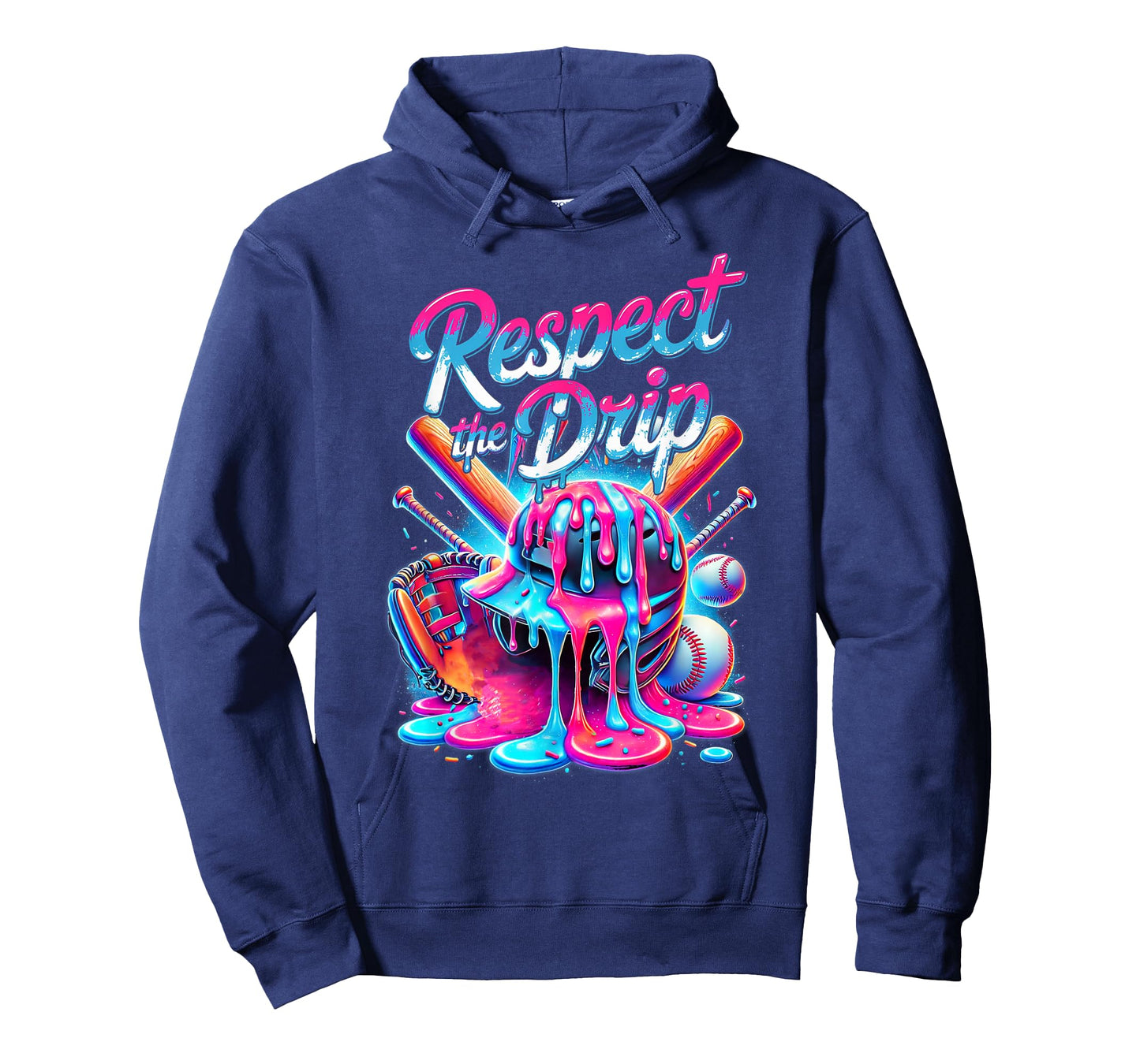Baseball Drip For Boys Ice Cream Respect The Drip Baseball T-Shirt