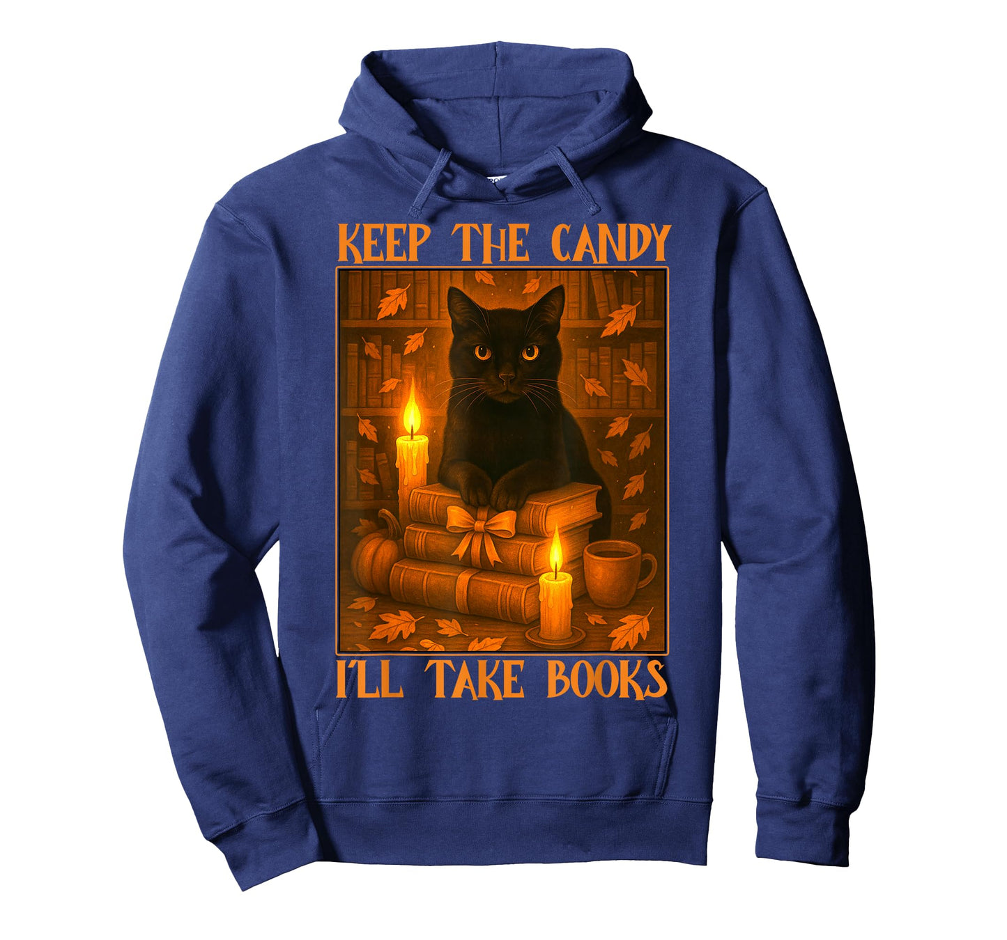 Keep The Candy I'll Take Books Black Cat Halloween Reading T-Shirt