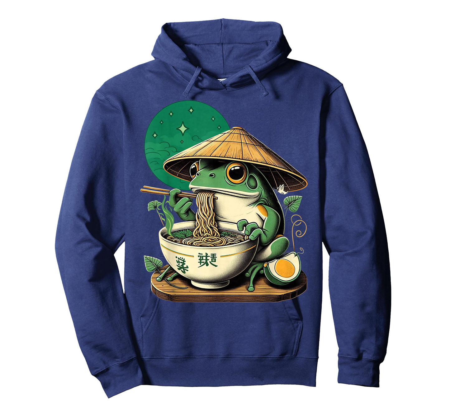 Kawaii Frog Eating Ramen Noodles Funny Anime Boys Girls Teen T-Shirt