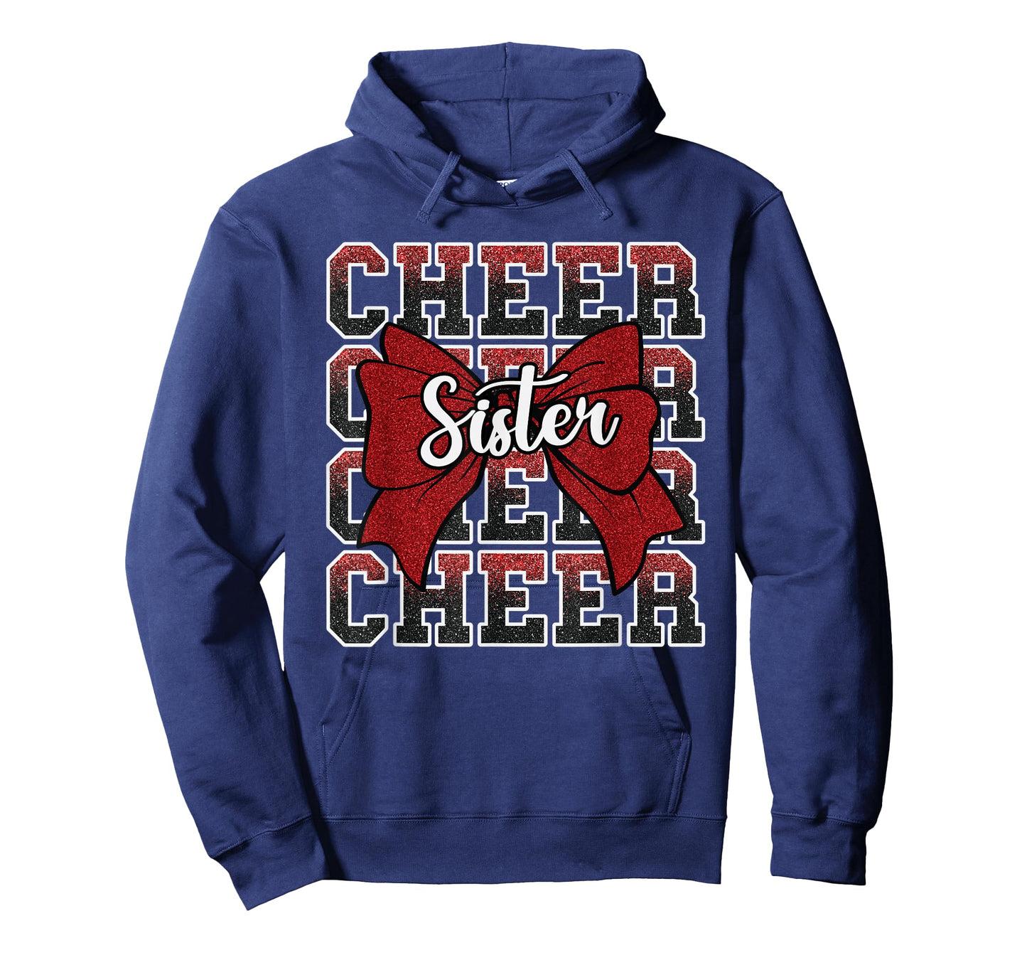 Coquette Cheer Sister Bow Sport Cheerleader Cheerleading Red T-Shirt