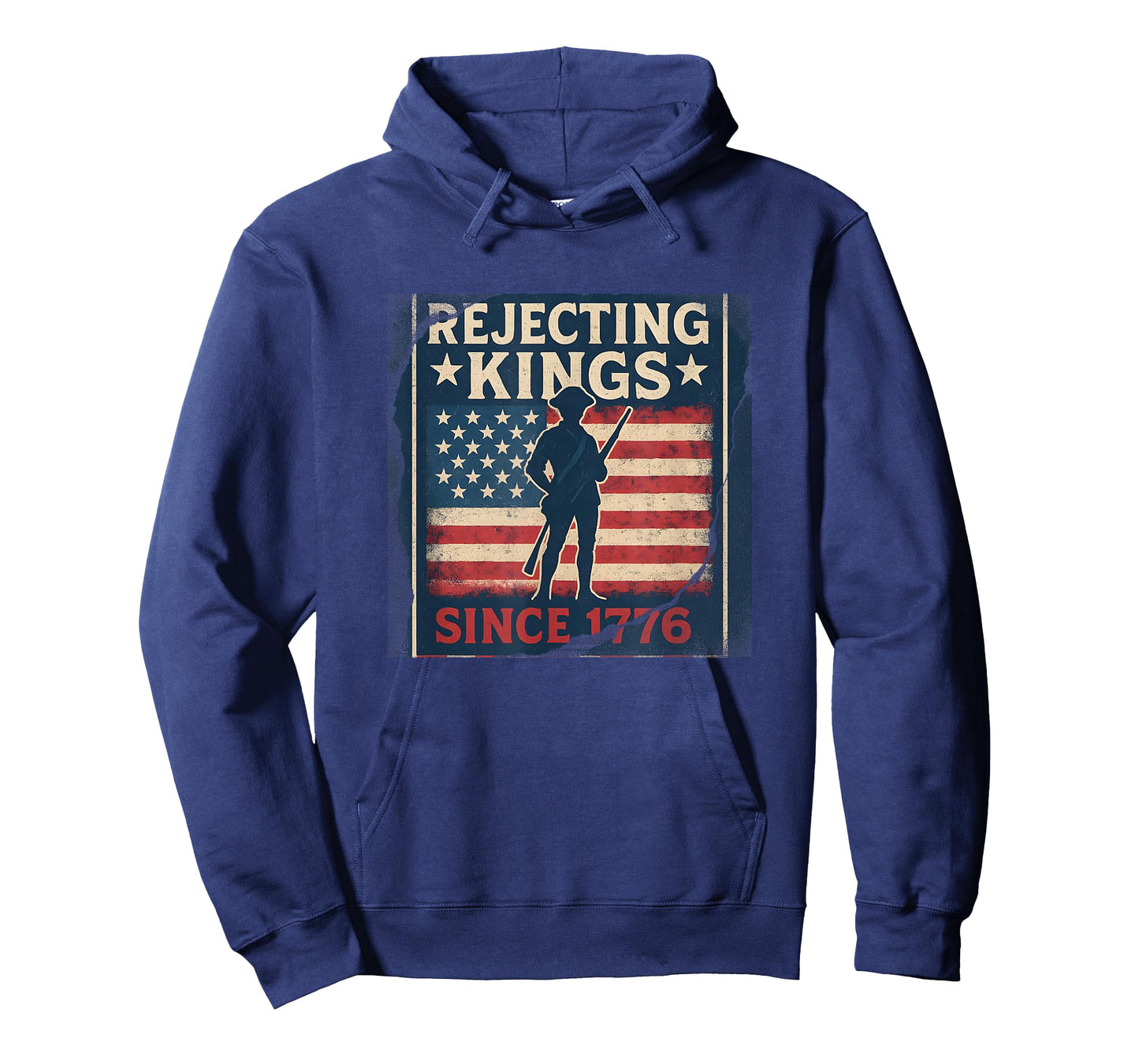 Rejecting Kings Since 1776 Patriotic Design T-Shirt