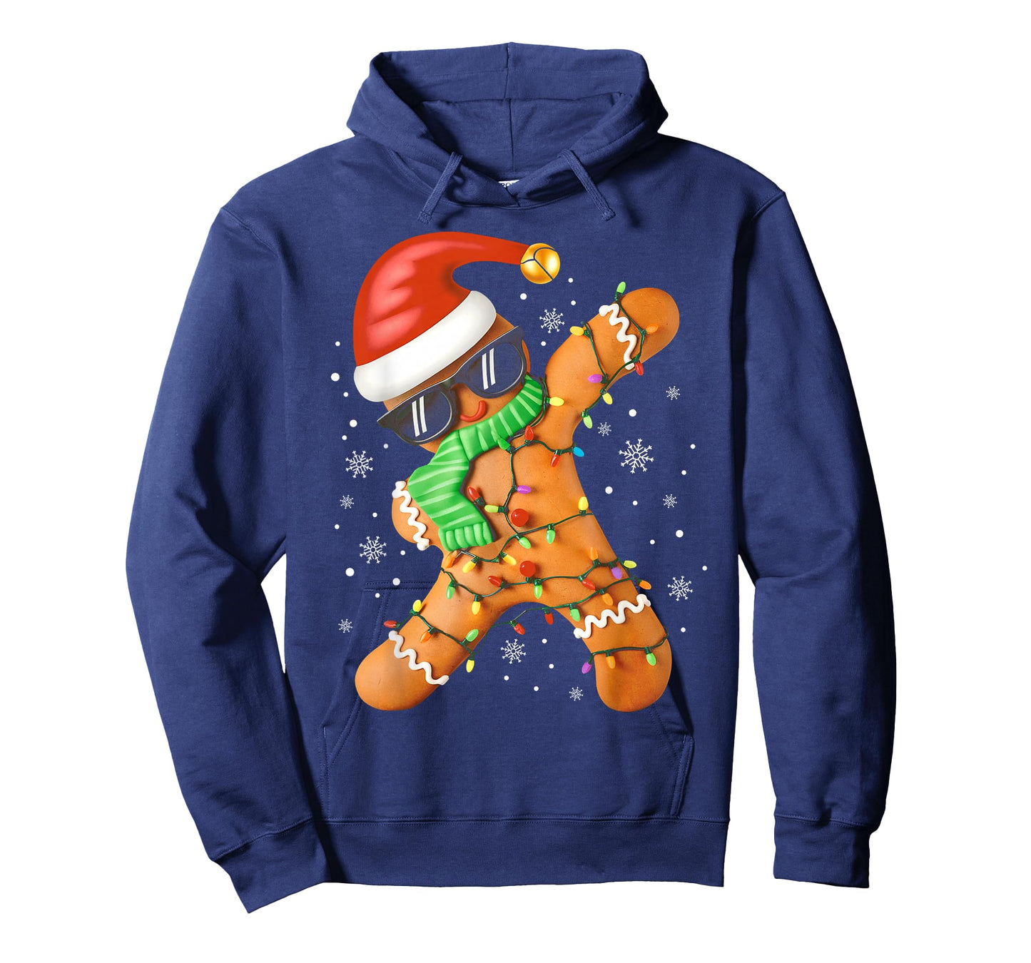 Funny Christmas Boys Kids Dabbing Gingerbread Xmas Pajamas T-Shirt