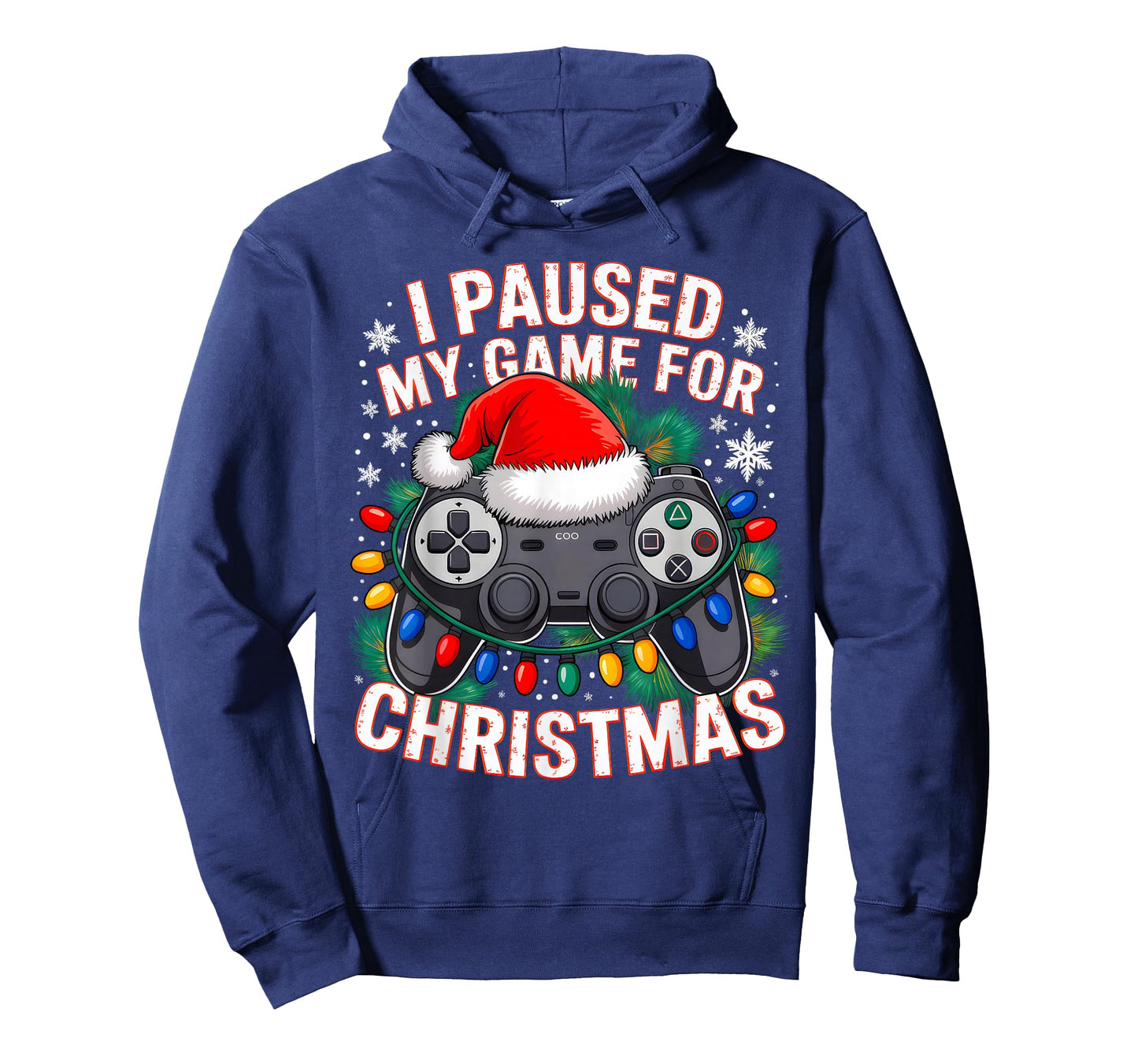 Paused My Game Christmas Gamer Xmas Men Boys Kids Youth Teen T-Shirt