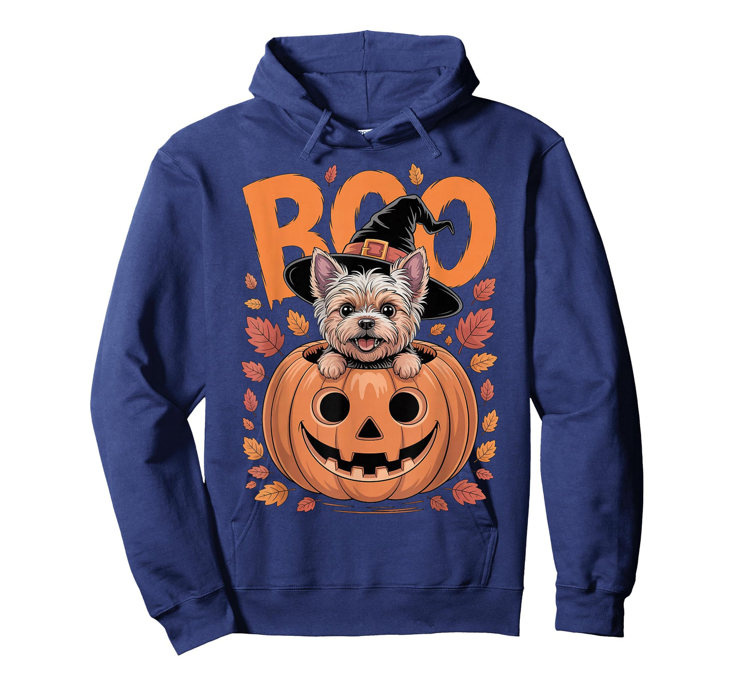 Yorkie Costume on Pumpkin Halloween Yorkshire Terrier T-Shirt
