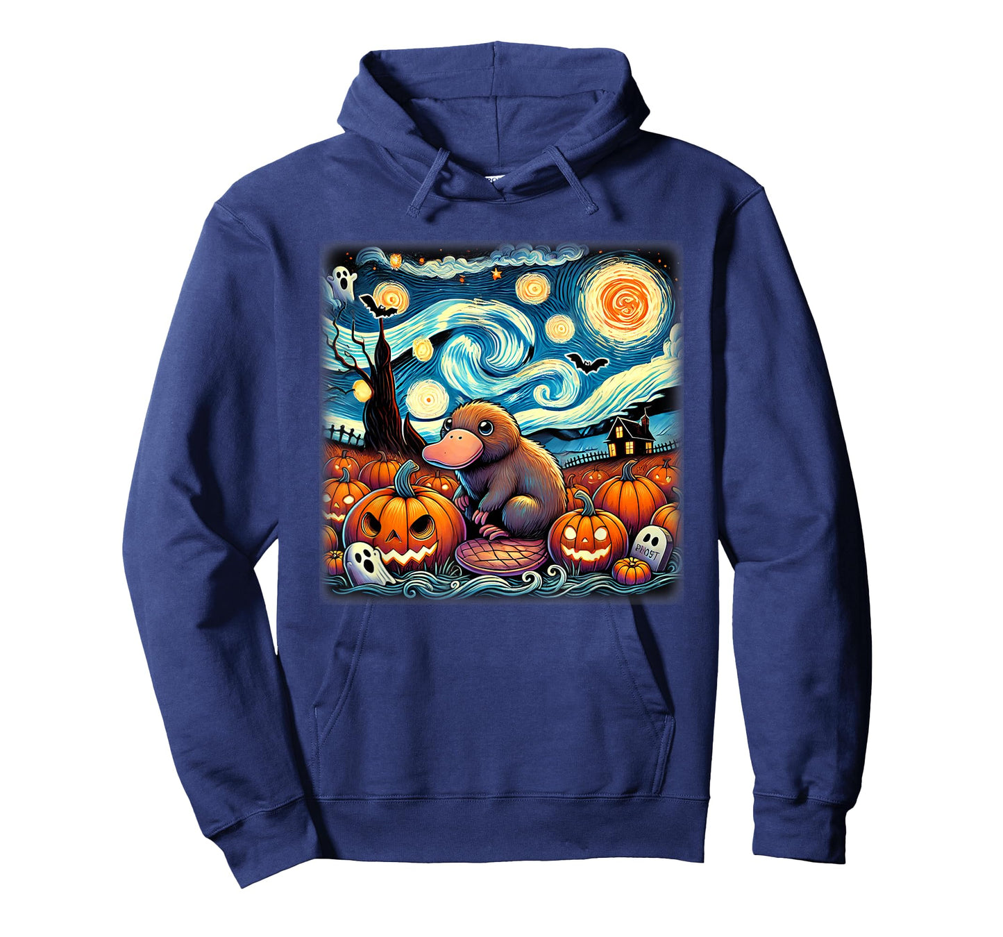 Starry Night Platypus Halloween T-Shirt