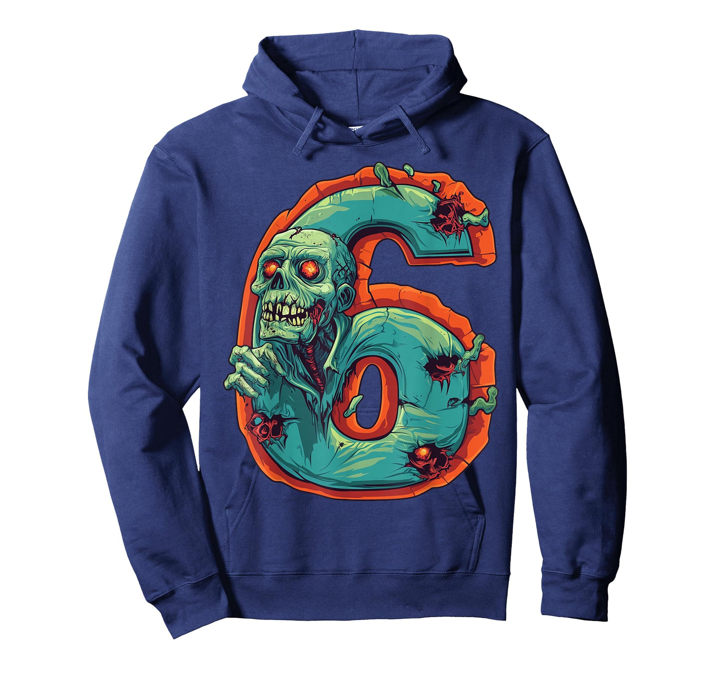 Fun 6th Birthday Zombie Halloween Themed 6 Year Old Kids T-Shirt