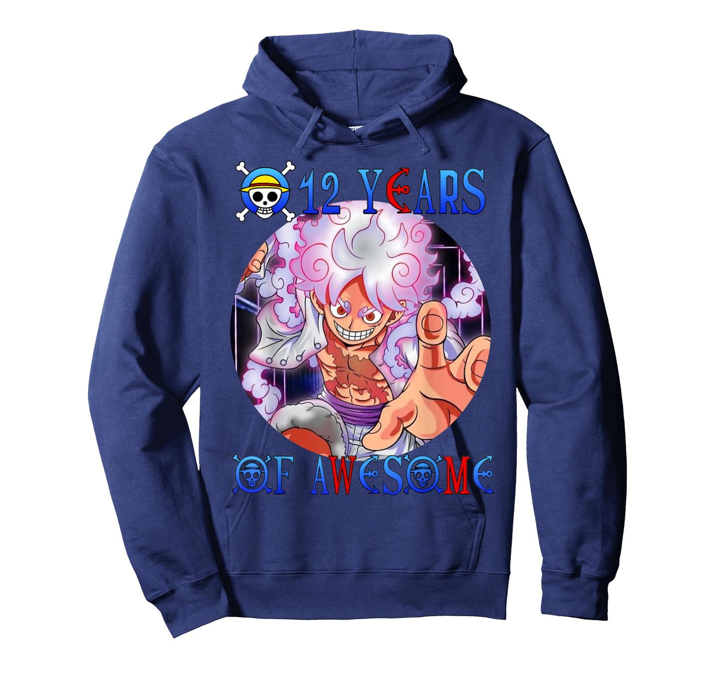 12 Years Of Awesome 12th Birthday Anime Birthday Theme T-Shirt