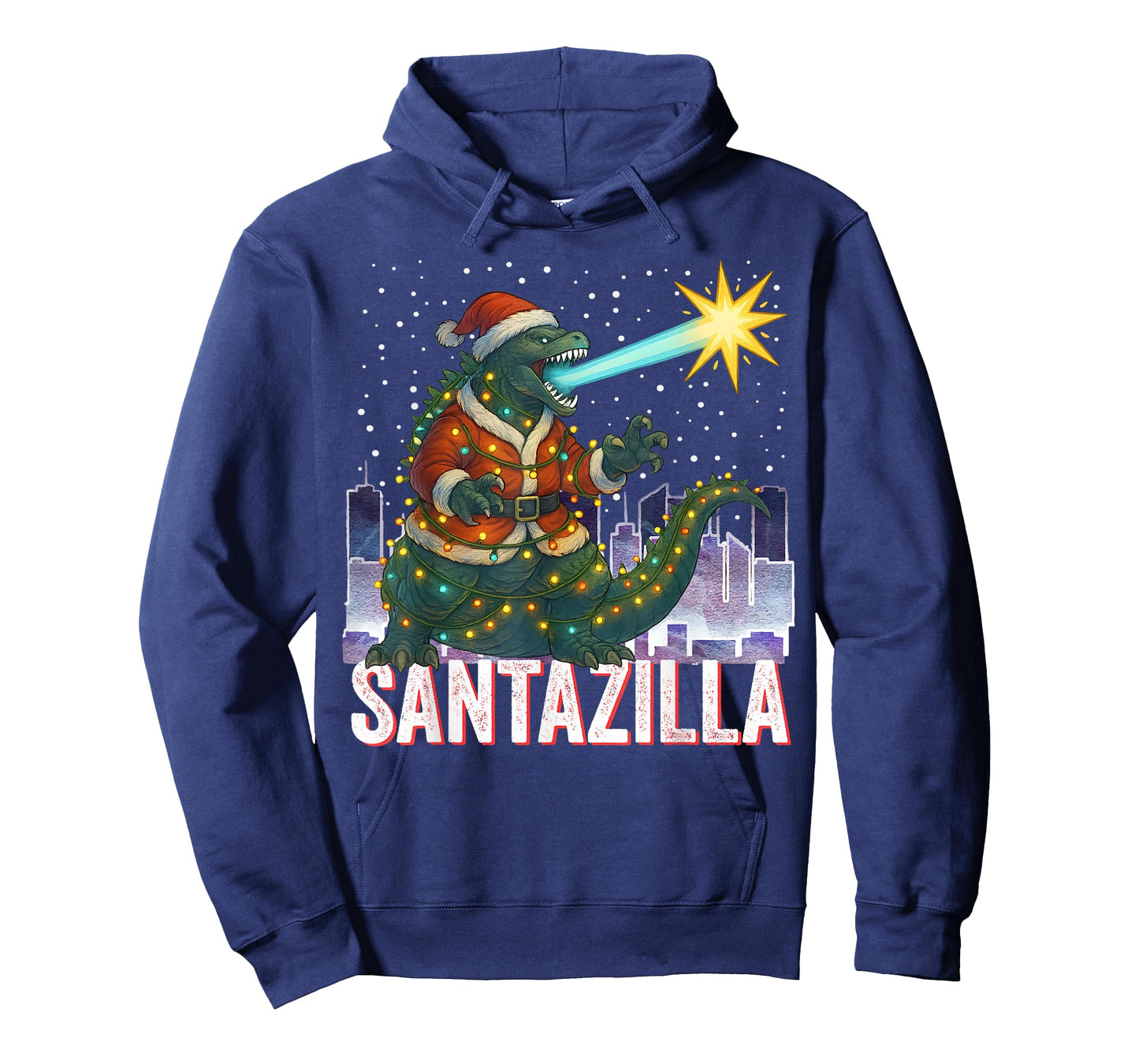 Kaiju Christmas Santazilla Japanese Monster Dinosaur Boy T-Shirt