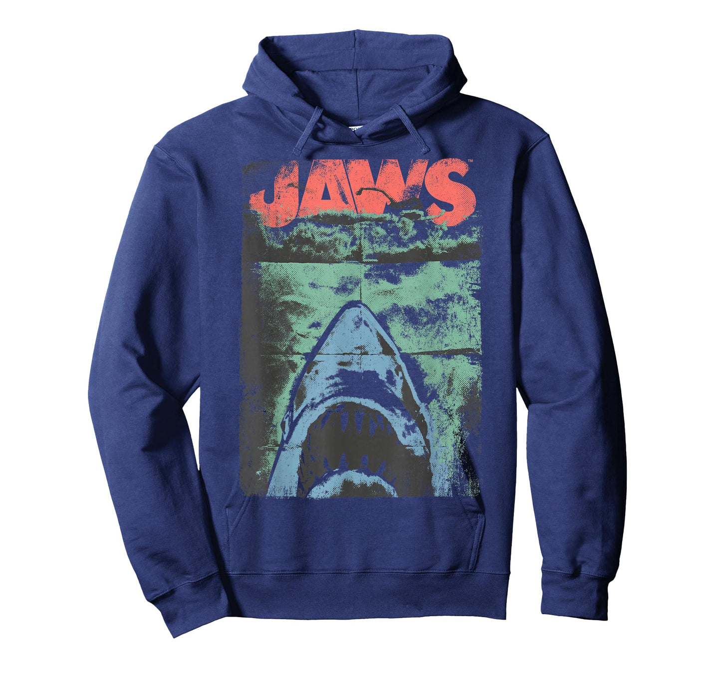 Jaws Distressed Retro Movie Poster Graphic T-Shirt T-Shirt