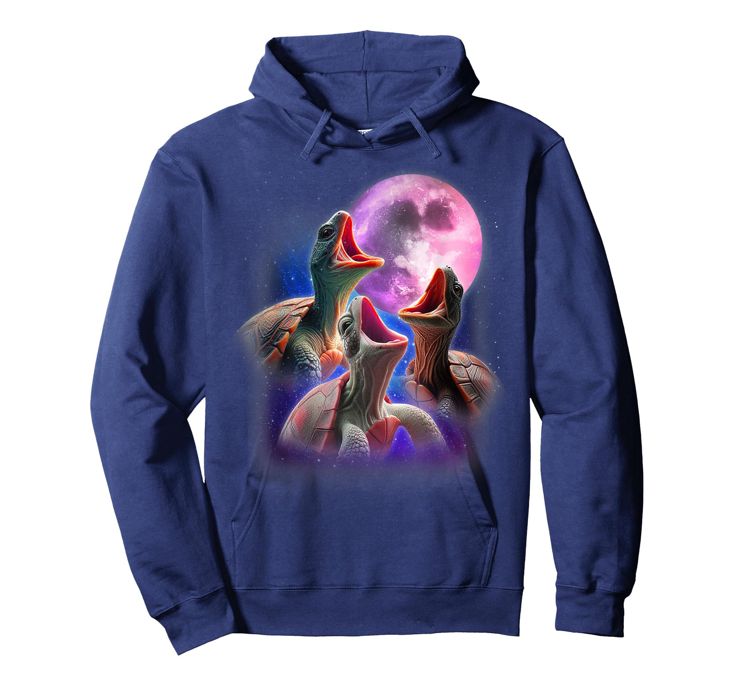 3 Sea Turtles Howling At The Moon Funny Pet Turtle Tortoise T-Shirt