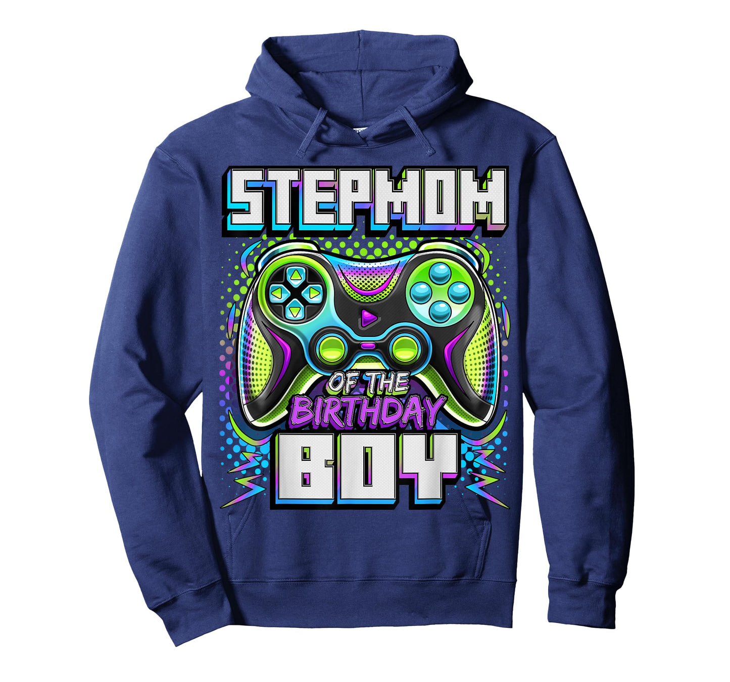 Stepmom of the Birthday Boy Matching Family Video Game Party T-Shirt