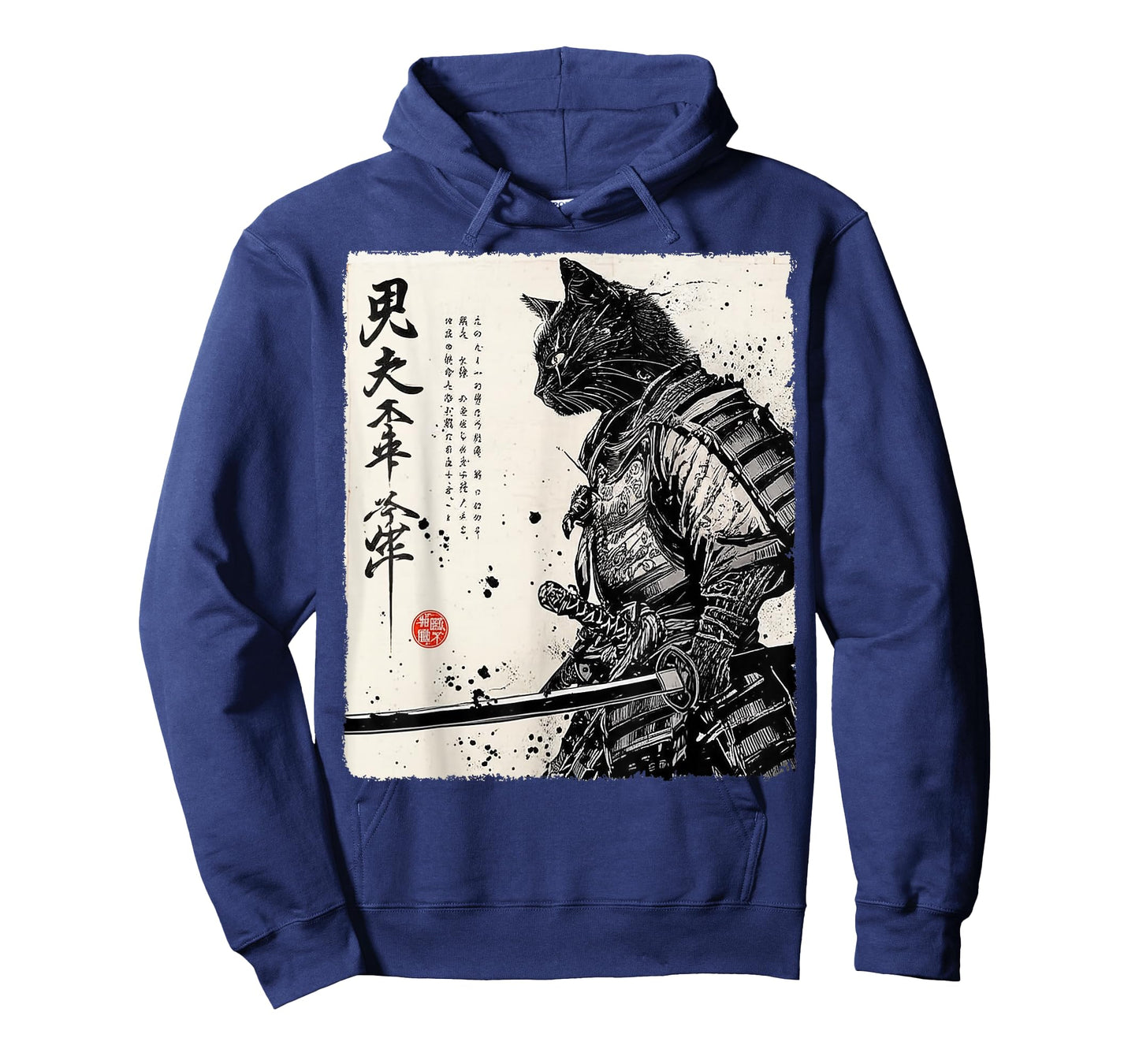Samurai Cat Japanese Art Anime Gifts Men Women Kid Graphic T-Shirt