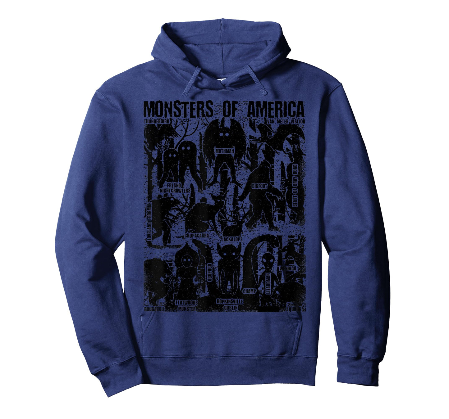 Bigfoot Mothman Champ And Other Monsters Of America Cryptid T-Shirt
