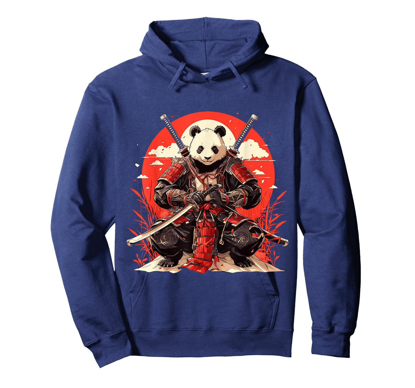 Japanese Art Panda Ninja Ukiyo-e Anime Style Samurai Panda T-Shirt