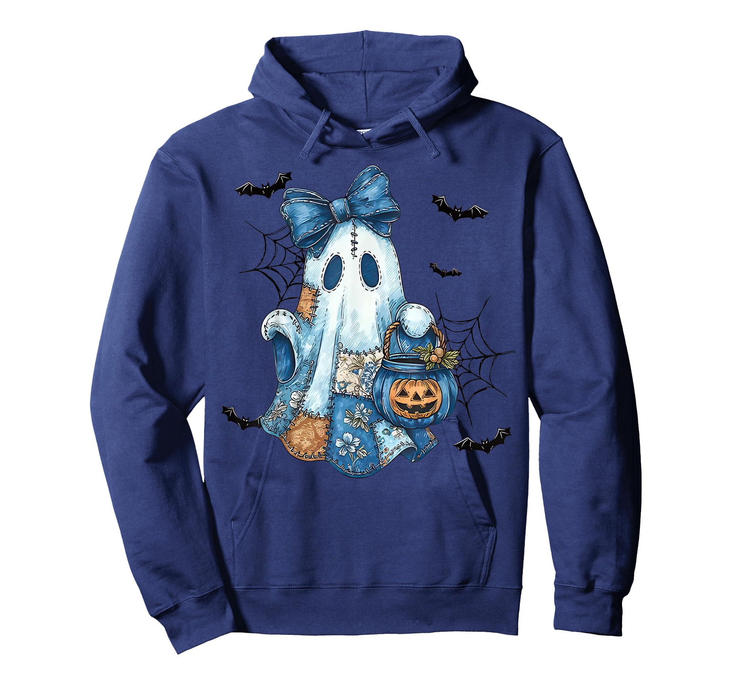Patchwork Quilter Halloween Denim Ghost Bow Quilt Quilting T-Shirt