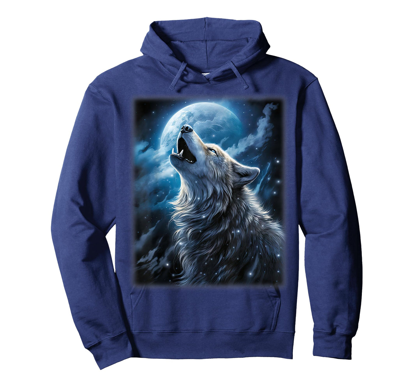 Wolf howling at the Moon Fantasy Art Wildlife T-Shirt