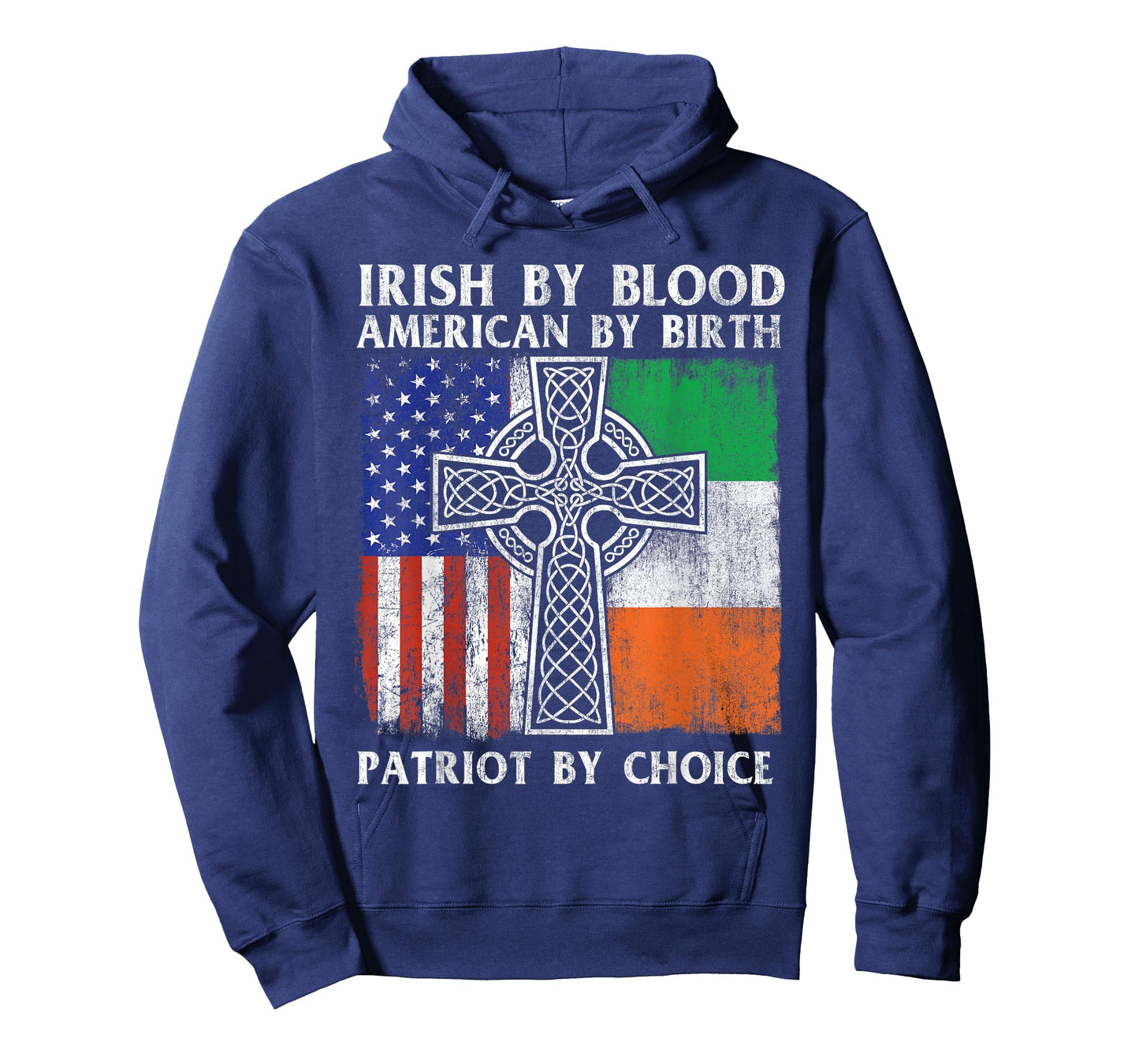 Irish by Blood American by Birth Patriot by Choice - Ireland T-Shirt Small