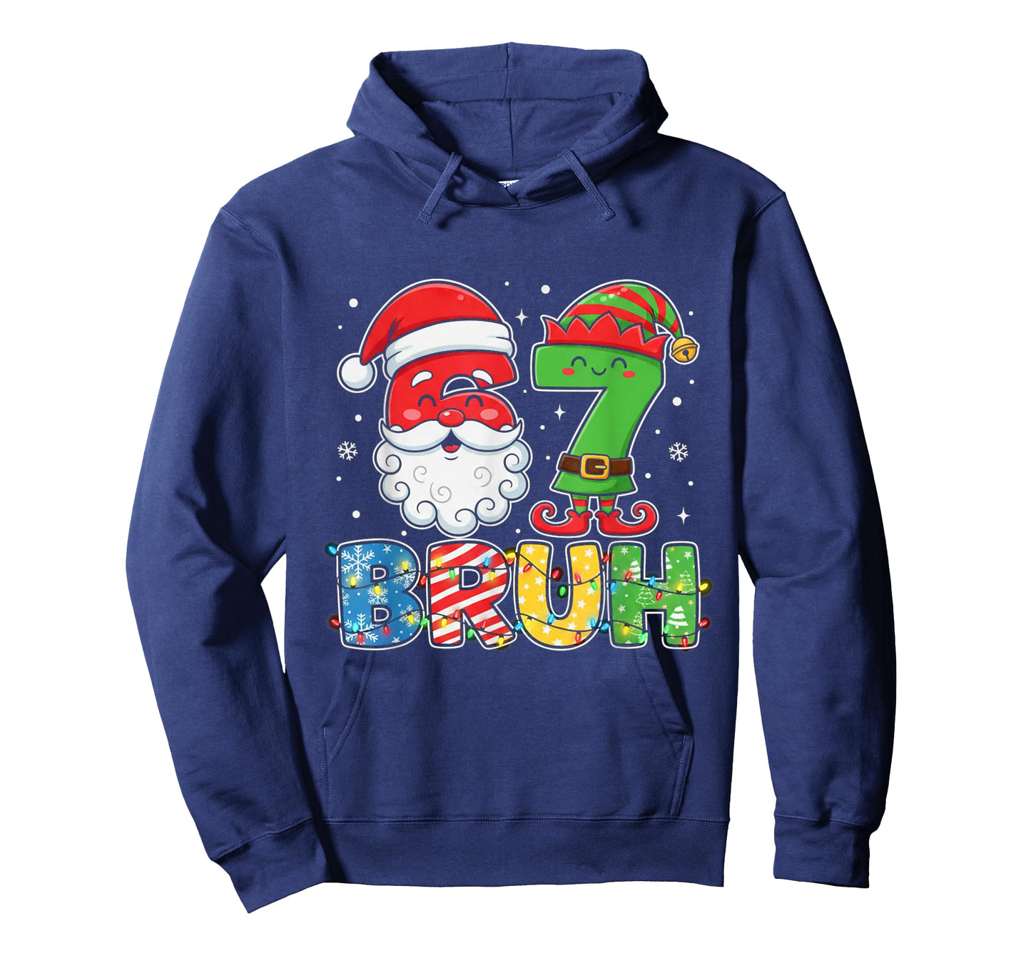 Funny Bruh 67 Six Seven Christmas 6 7 Meme Boy Girl Kids T-Shirt