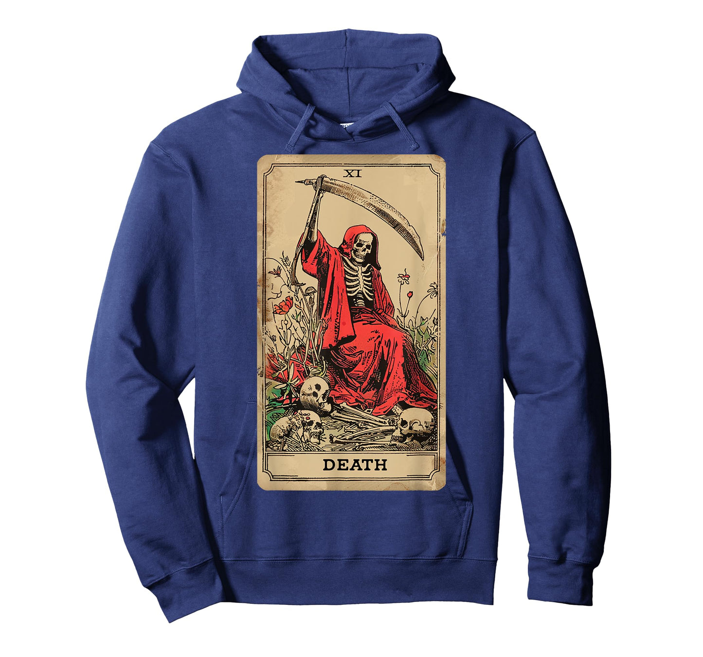 Vintage Tarot Card Death XIII Angel Skull Dead Reaper Grim T-Shirt