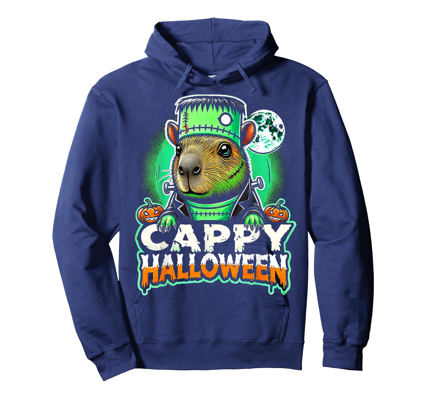 Cappy Halloween - Capybara Frankenstein - Funny Scary Spooky T-Shirt
