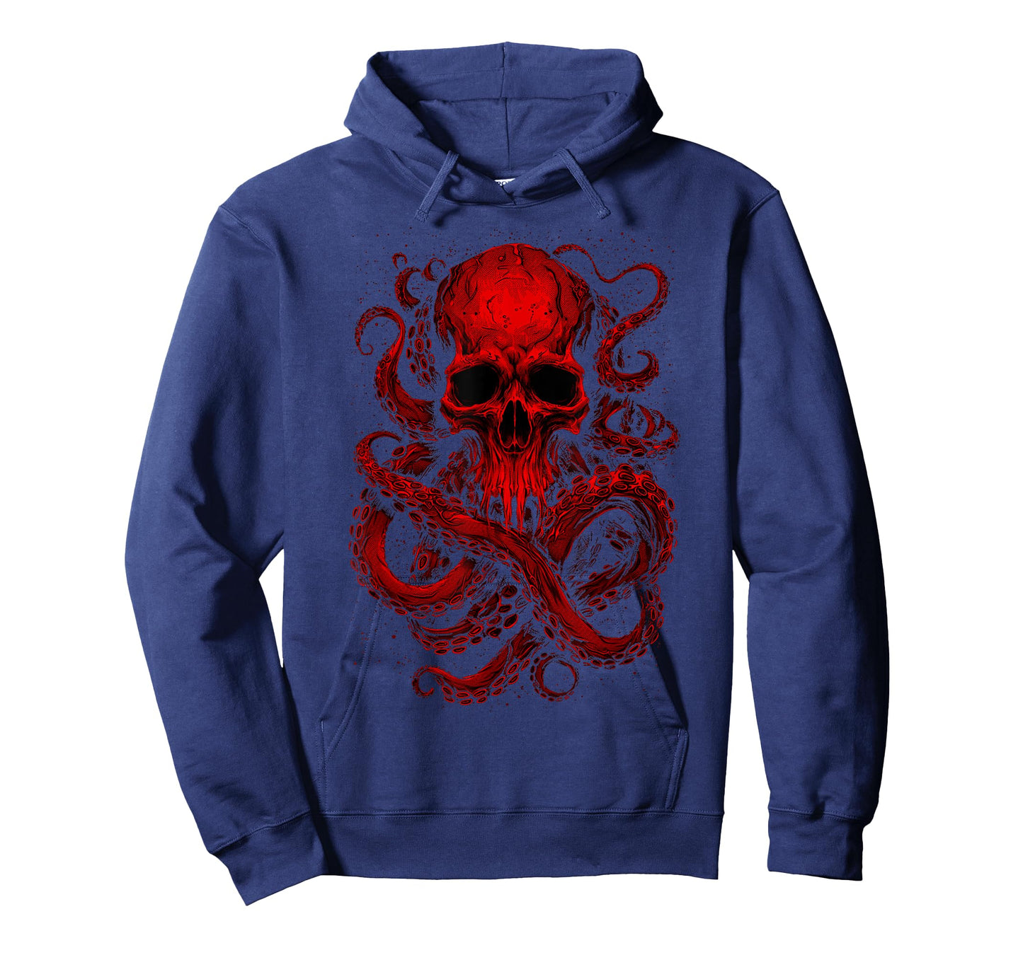 Octopus Skull Monster Red Krakens Cthulhus Cool for Men Boys T-Shirt