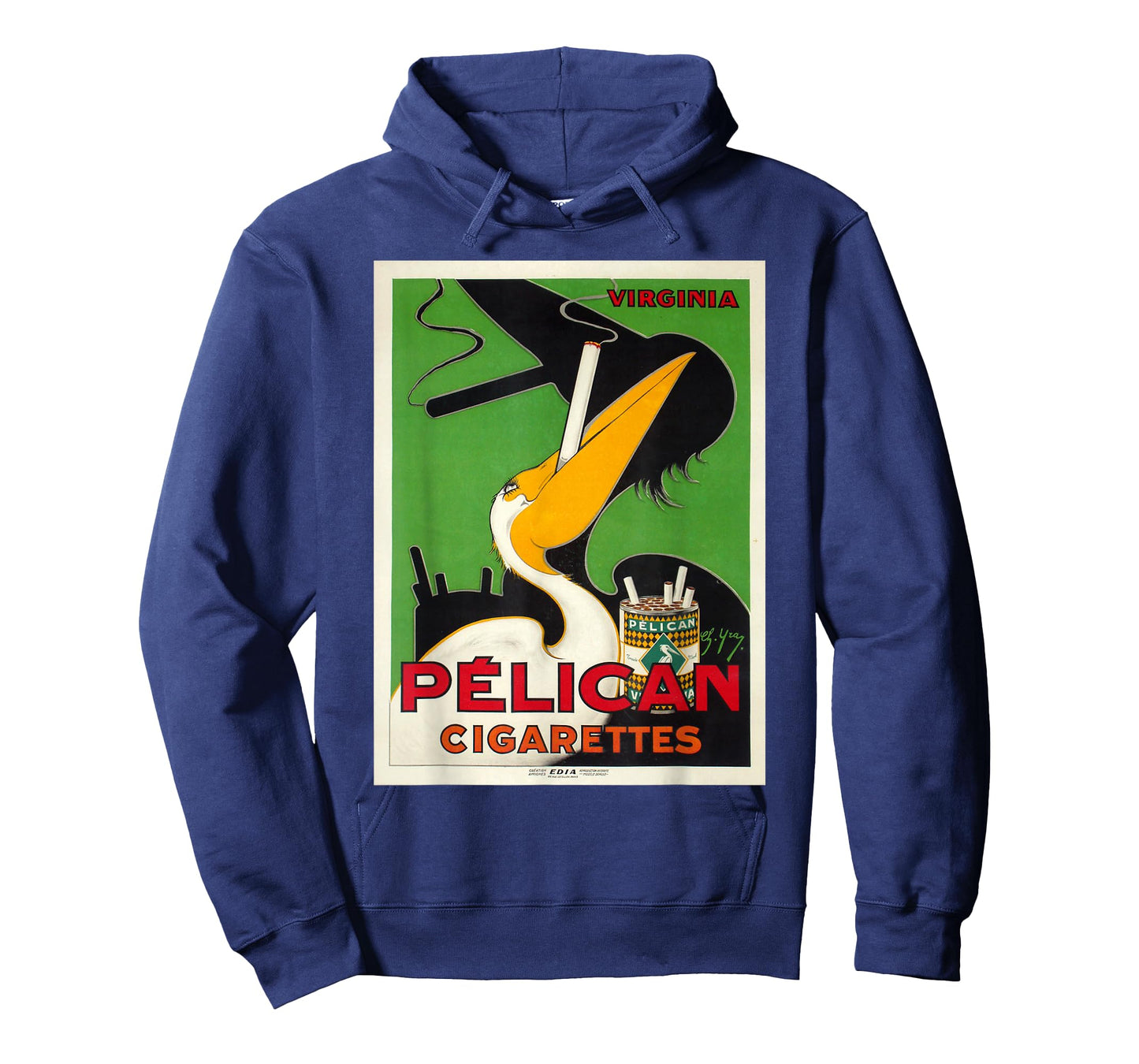Retro Vintage Pelikan Cigarettes Virginia Poster T-Shirt