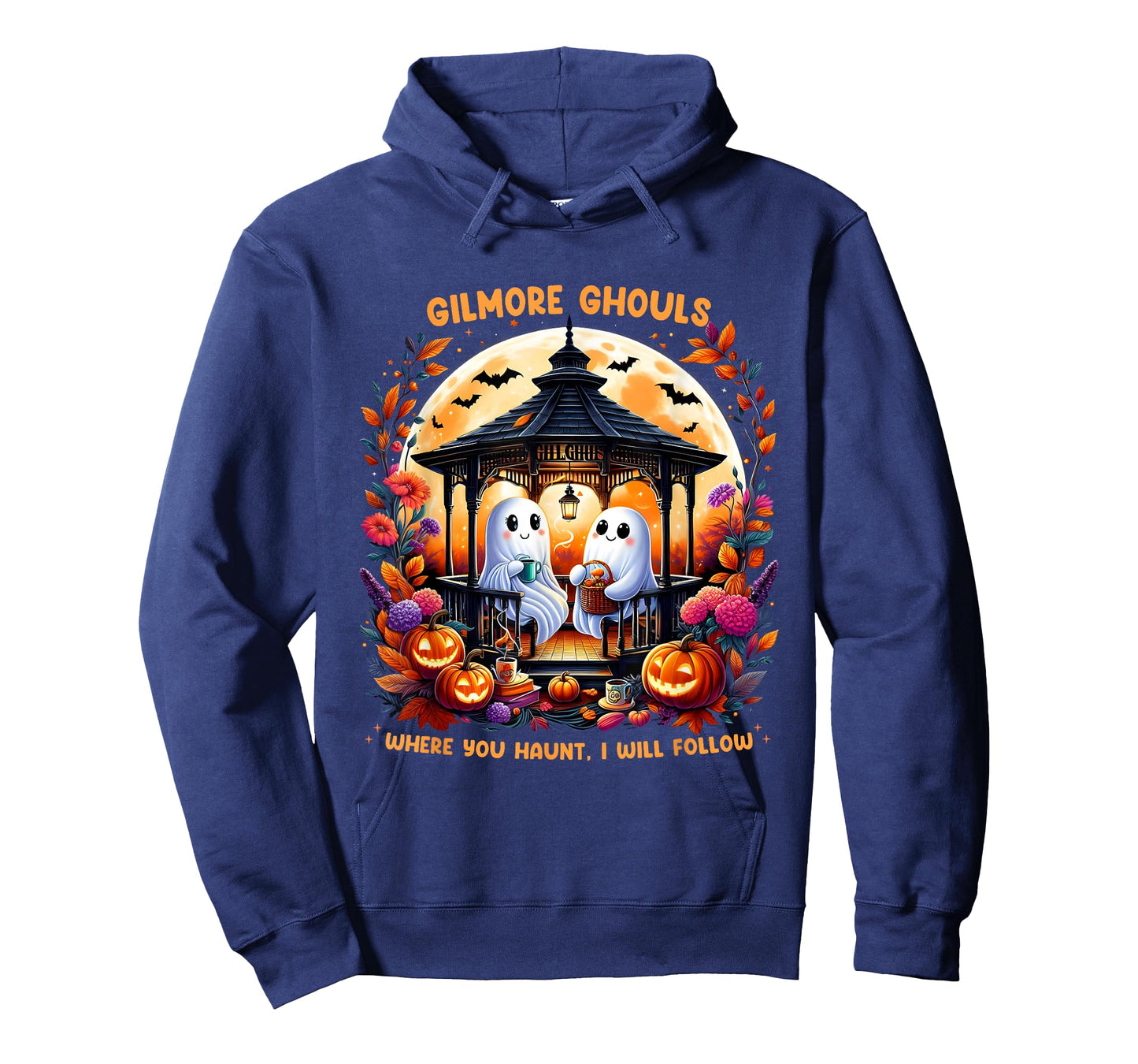 Halloween Gilmore Ghouls Where You Haunt I Will Follow Ghost T-Shirt
