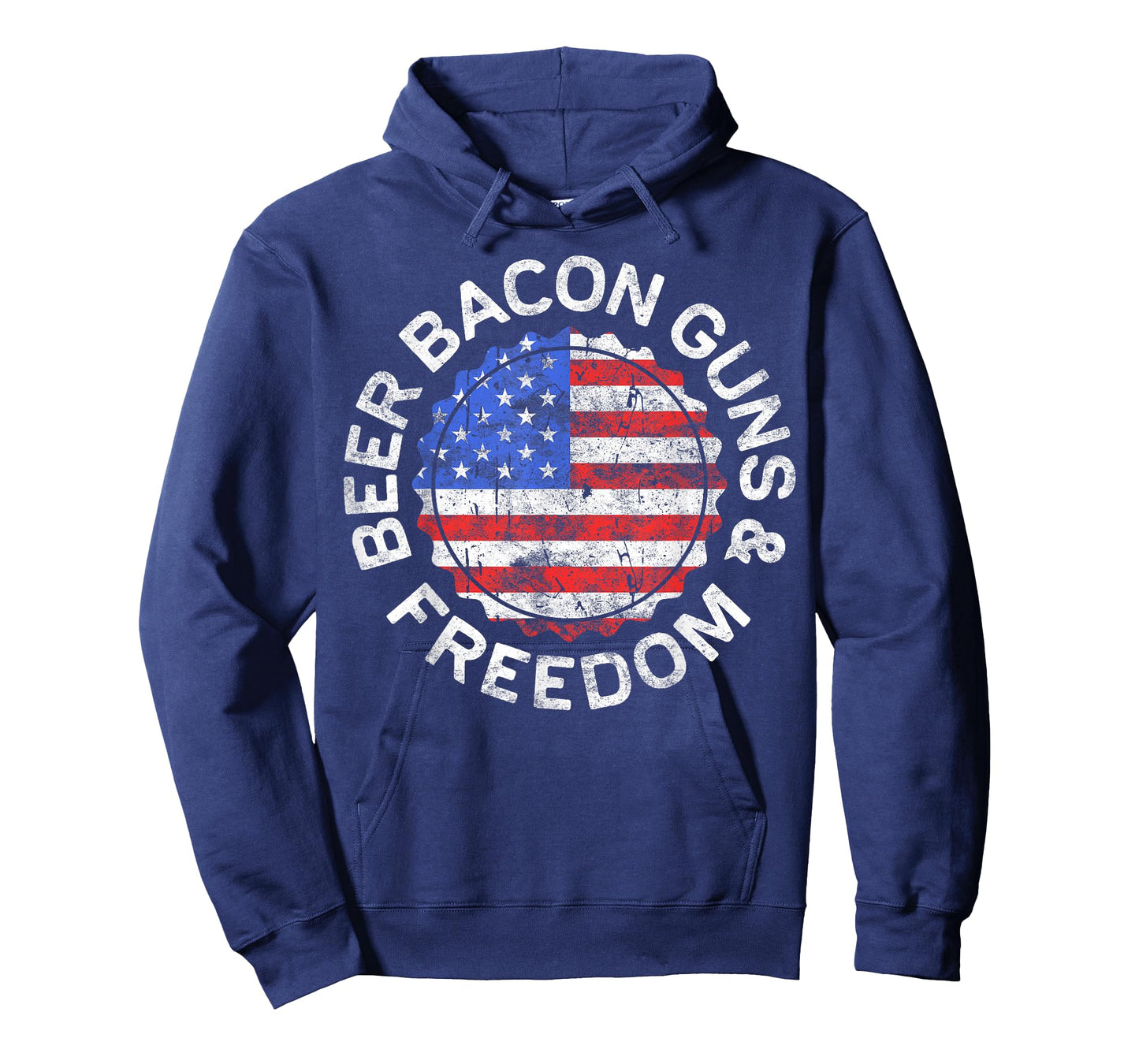 Beer Bacon Guns And Freedom Shirt Drinking 4th of July T-Shirt for Women Men