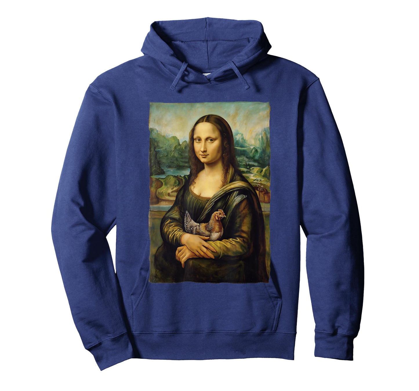 Mona Lisa Chicken Portrait Art Painting T-Shirt