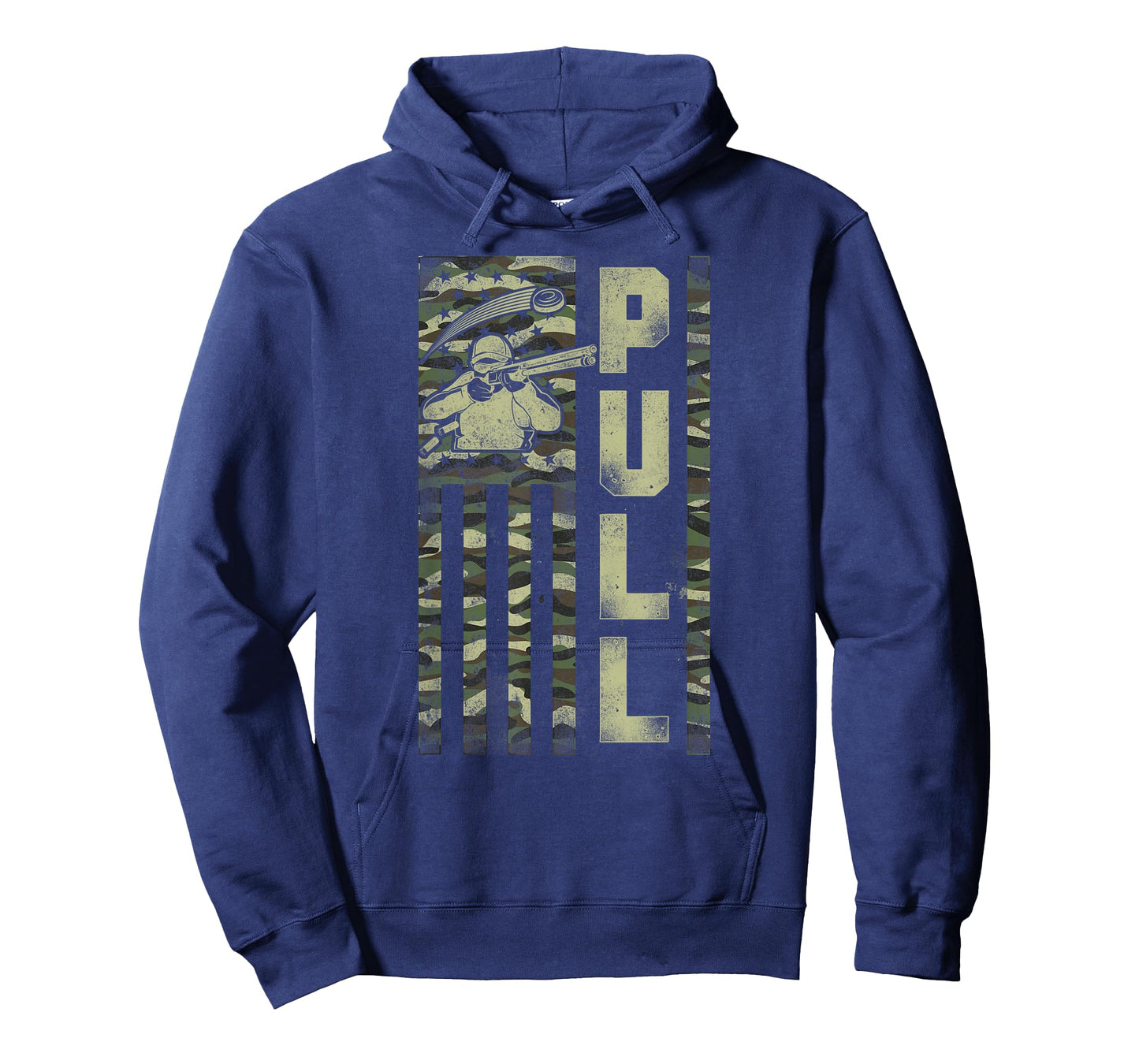 Shotgun Skeet Trap Clay Pigeon Shooting Camo USA Flag T-Shirt