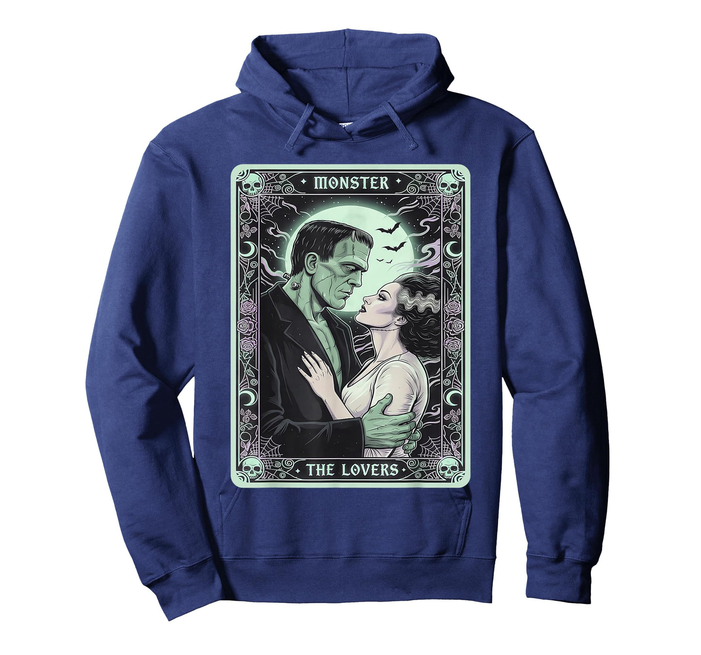 The Monster Frankenstein and Bride The Lovers Tarot Card T-Shirt
