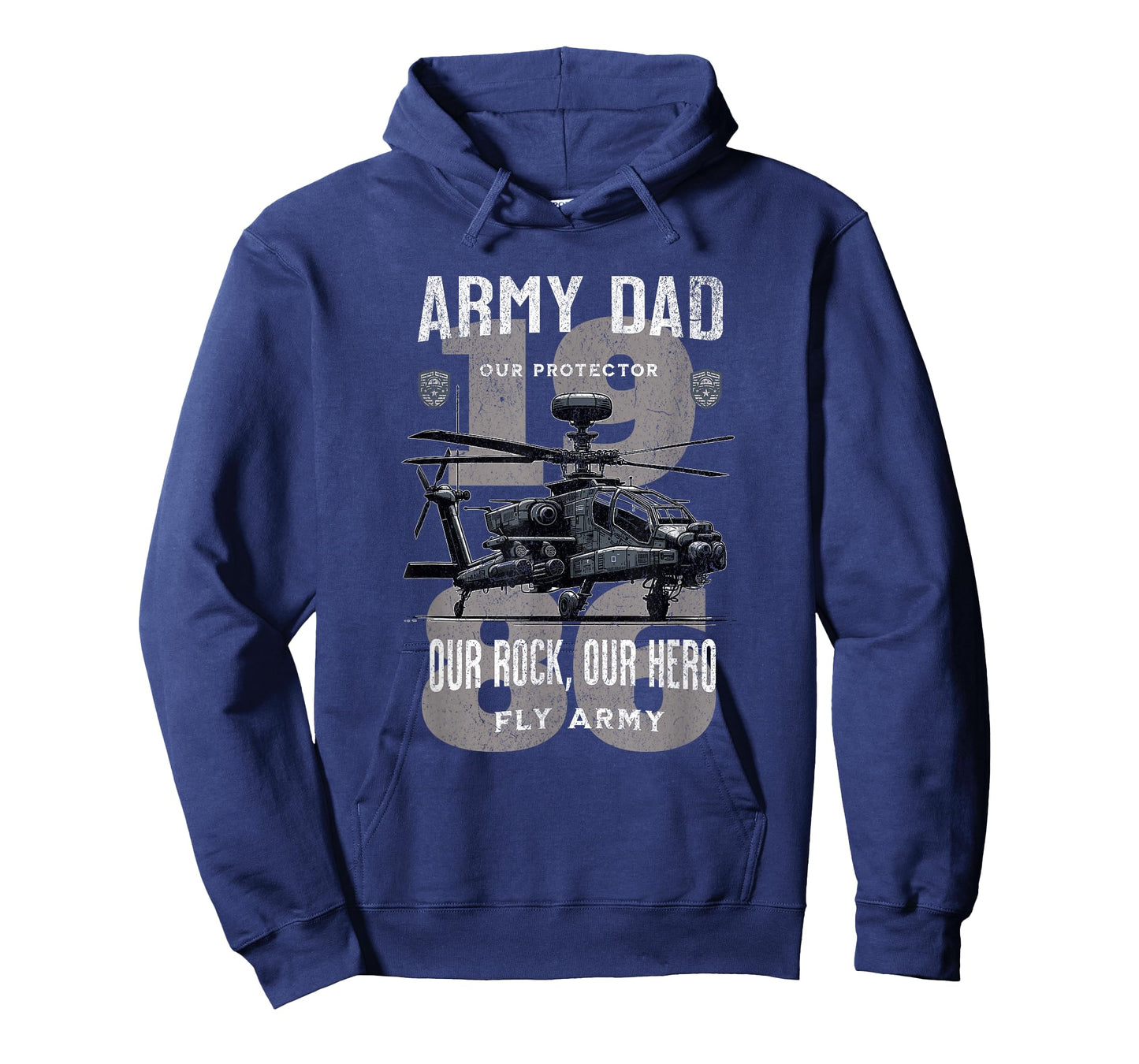 Army Dad Father Military Fathers Day Apache Helicopter Army T-Shirt