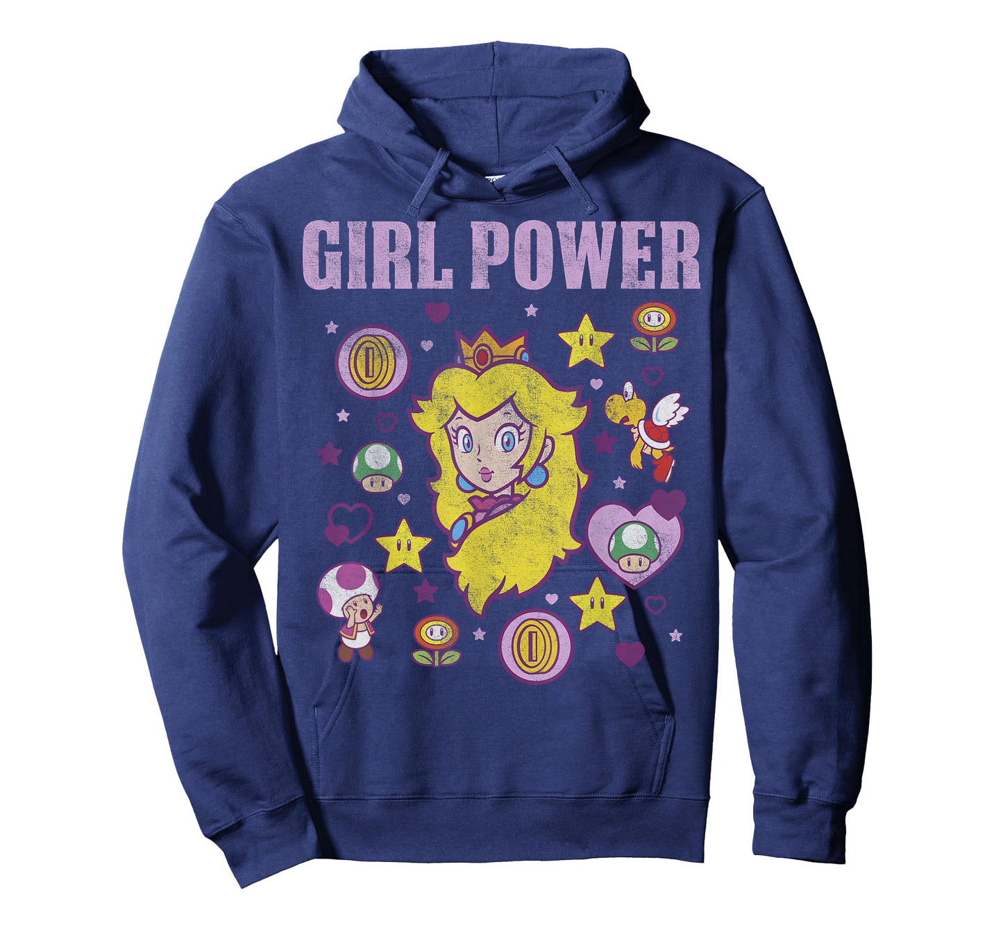 Nintendo Super Mario Peach Girl Power Icons Graphic T-Shirt T-Shirt