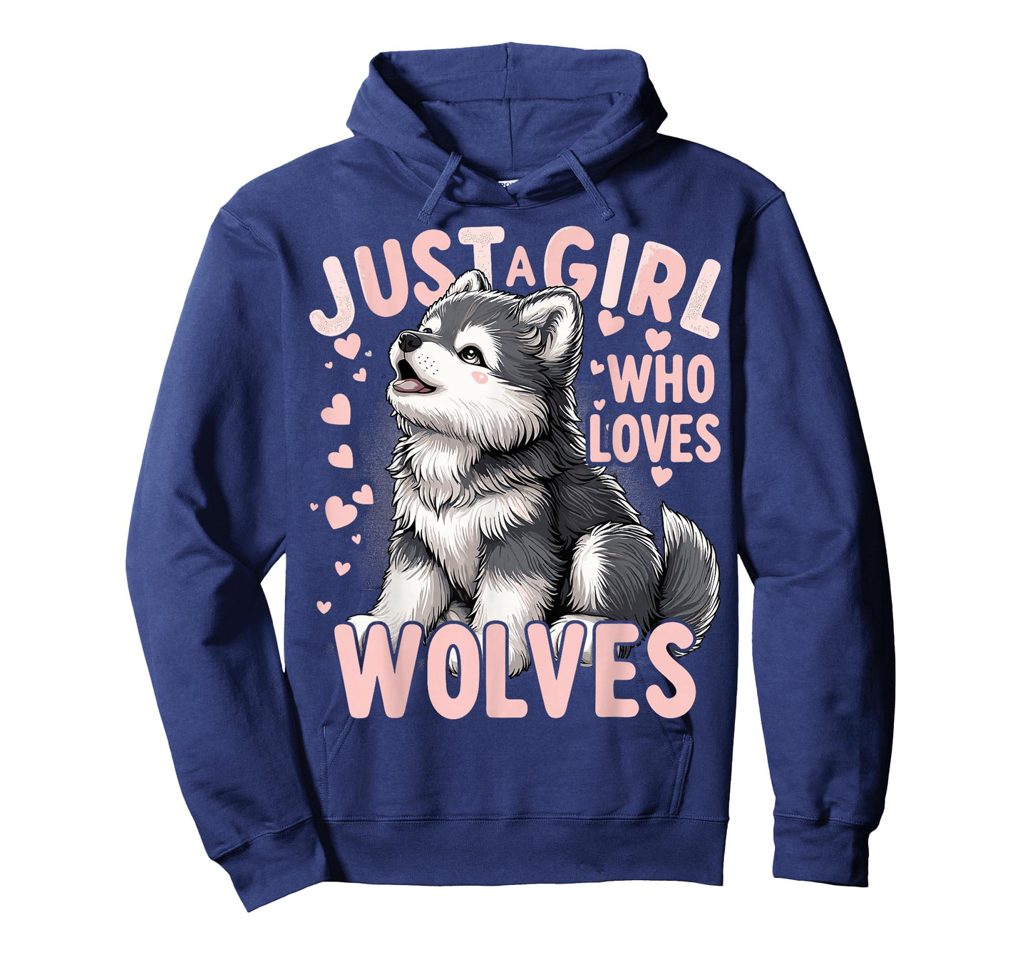 Wolf Cute Just A Girl Who Loves Wolves T-Shirt